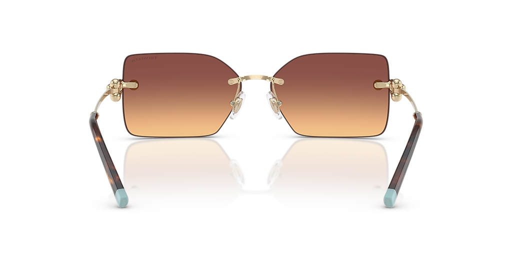 Tiffany & Co. TF3088 L (59 - 14) with Orange lenses and Gold  display picture 2