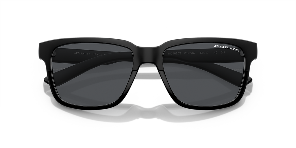 Armani Exchange AX4026S M (56 - 17) with Grey lenses and Black