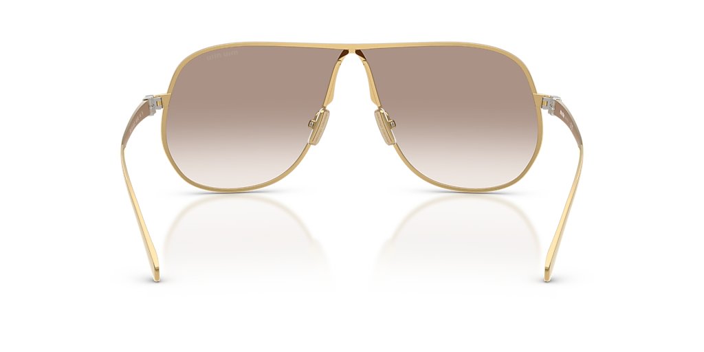 Miu Miu MU A56S L (66 - 02) with Brown lenses and Gold frame