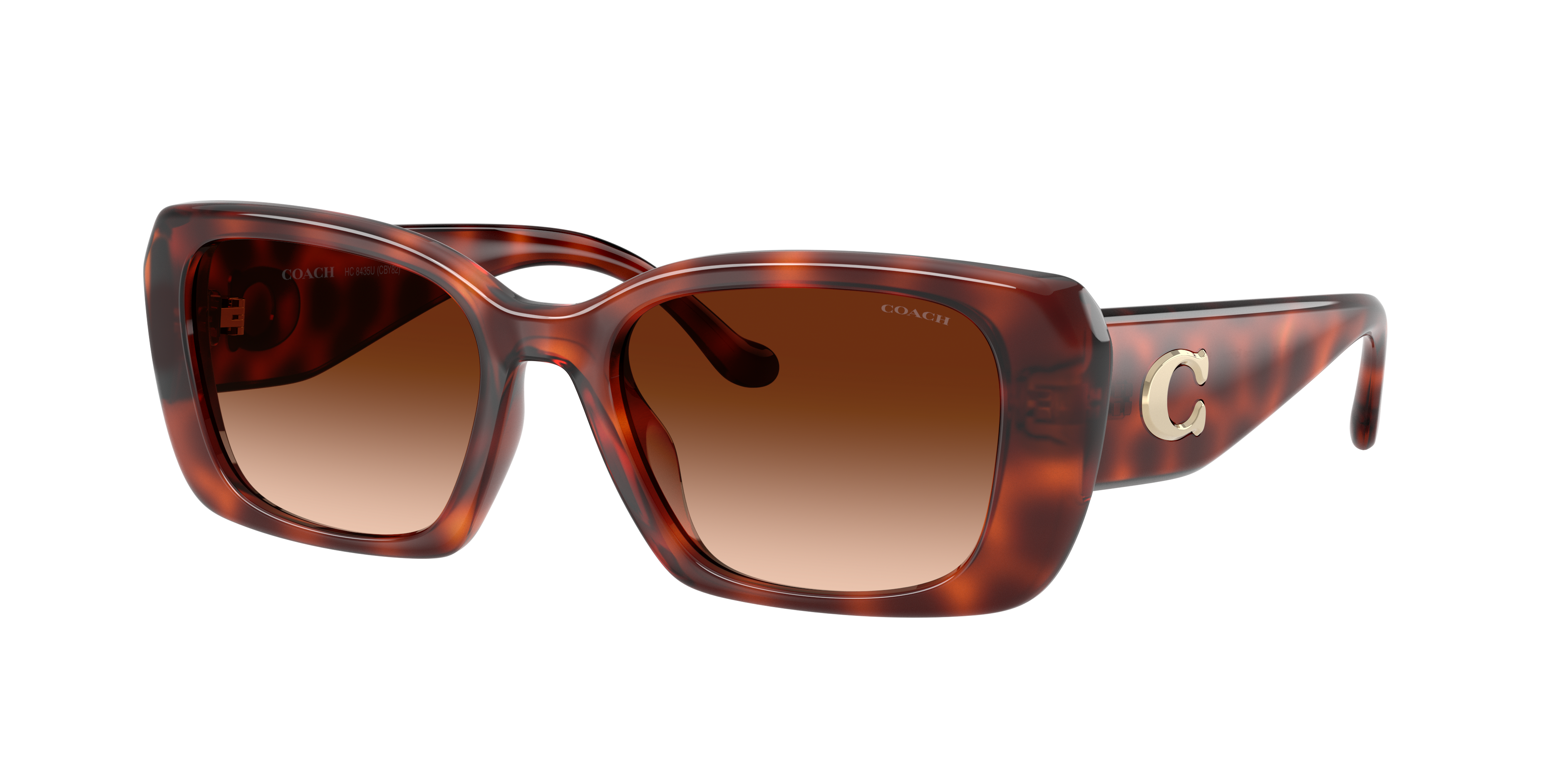 Coach Woman Sunglass CBY82 -  Frame color: Caramel Tortoise, Lens color: Brown Gradient