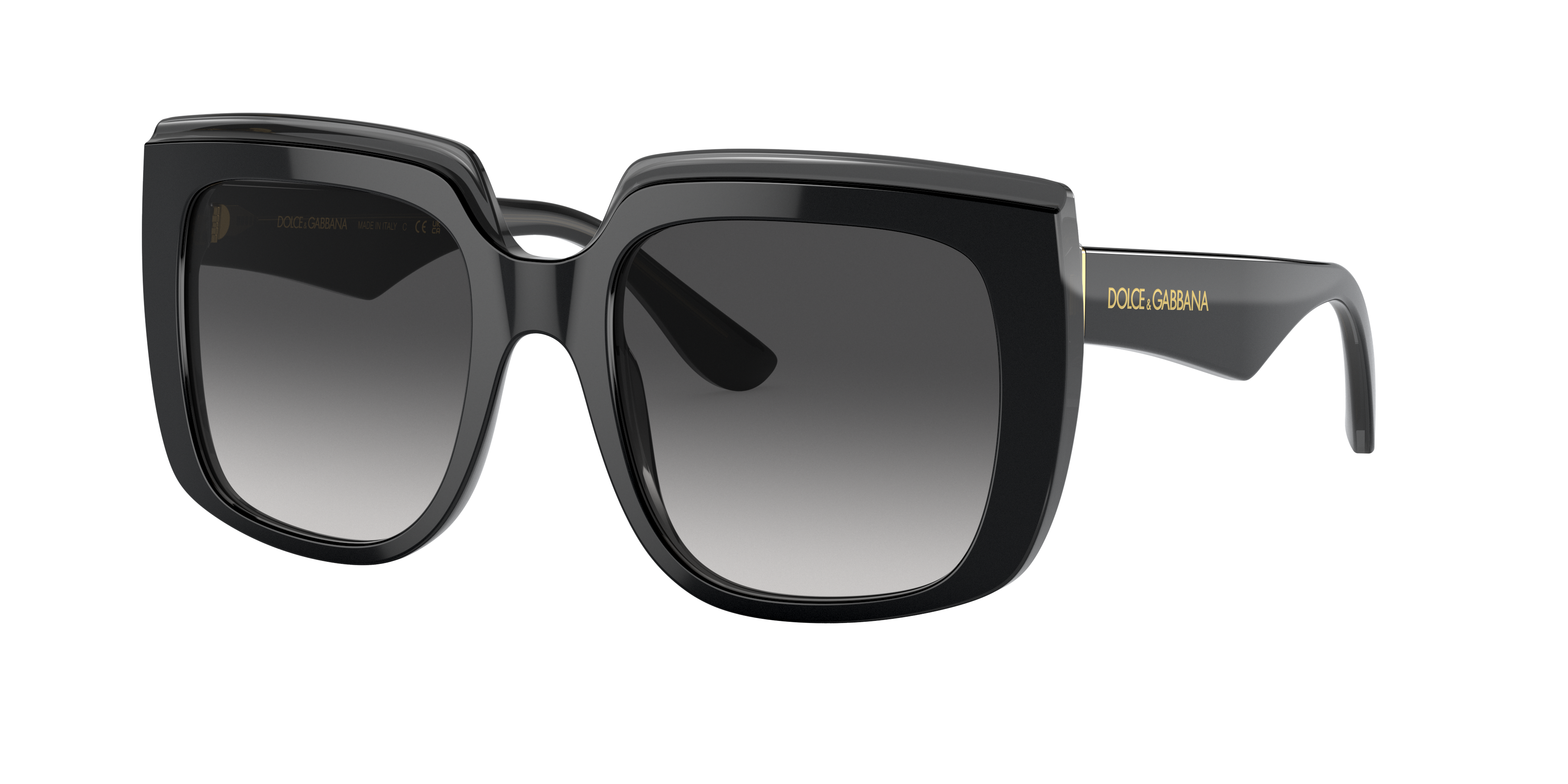 Dolce&Gabbana DG4414 M (54 - 20) with Grey lenses and Black frame