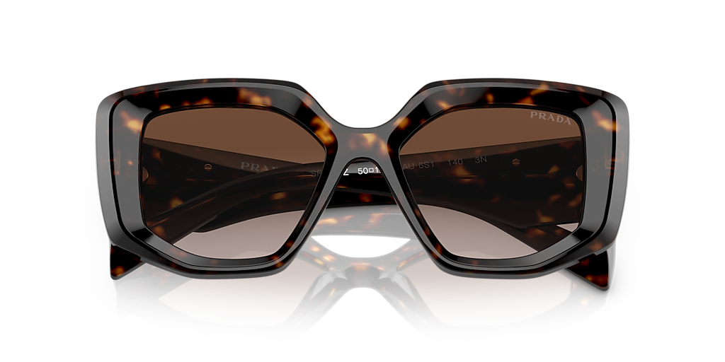 Prada PR 14ZS M (50 - 18) with Brown lenses and Tortoise frame