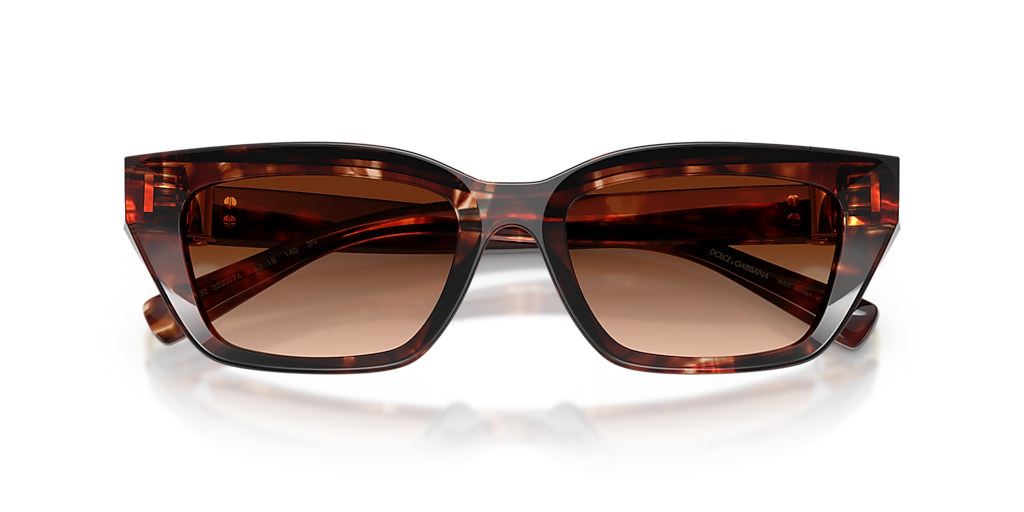 Dolce&Gabbana DG4532 S (53 - 18) with Brown lenses and Red frame