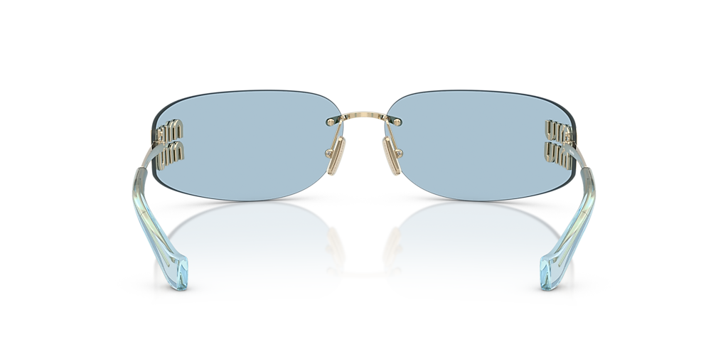 Miu Miu MU A51S M (75 - 14) with Blue lenses and Gold frame