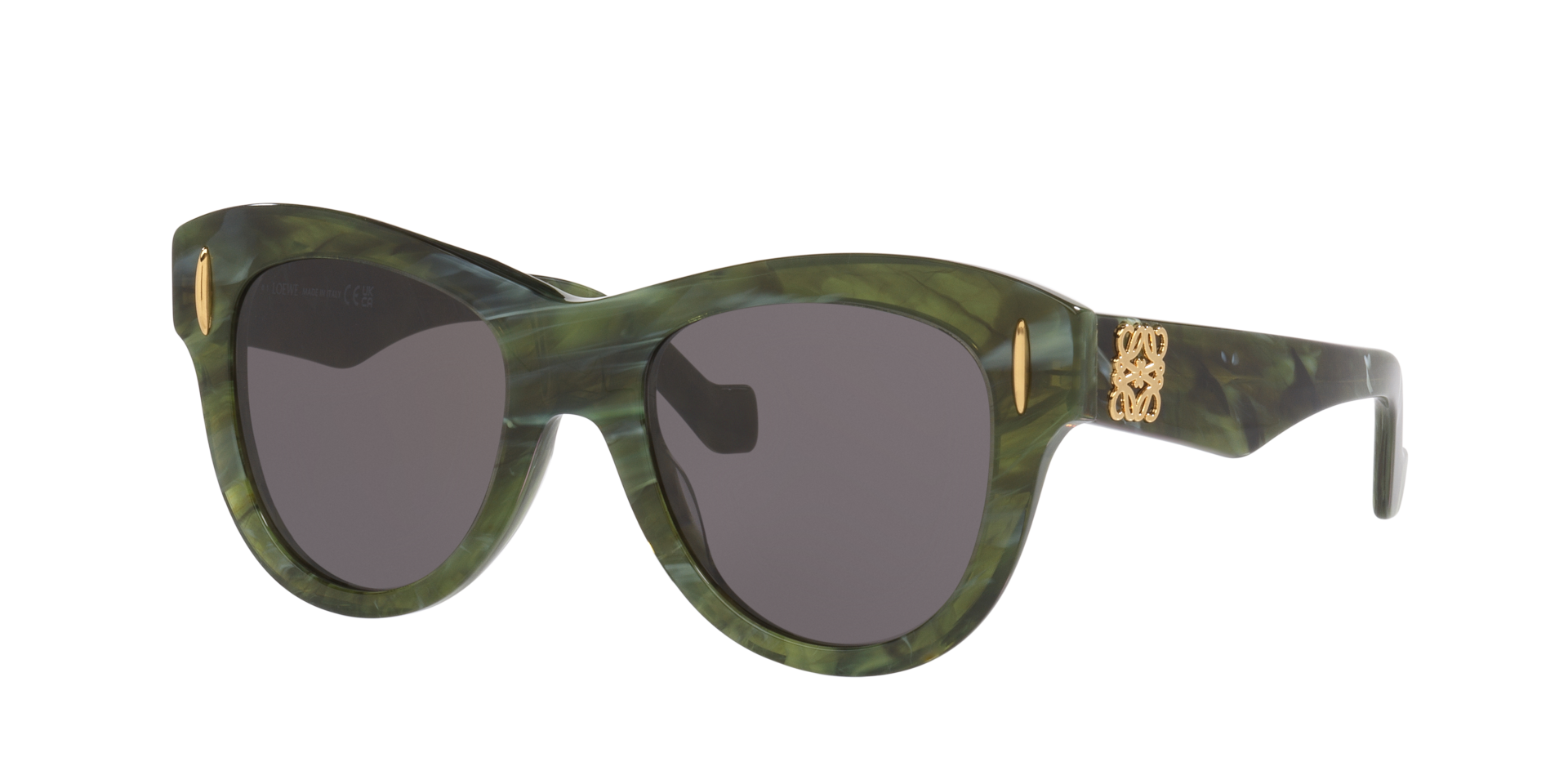 Loewe Femme Sunglass Anagram Lw40174I - Couleur du Monture Vert Couleur de Lentille Gris 350 €