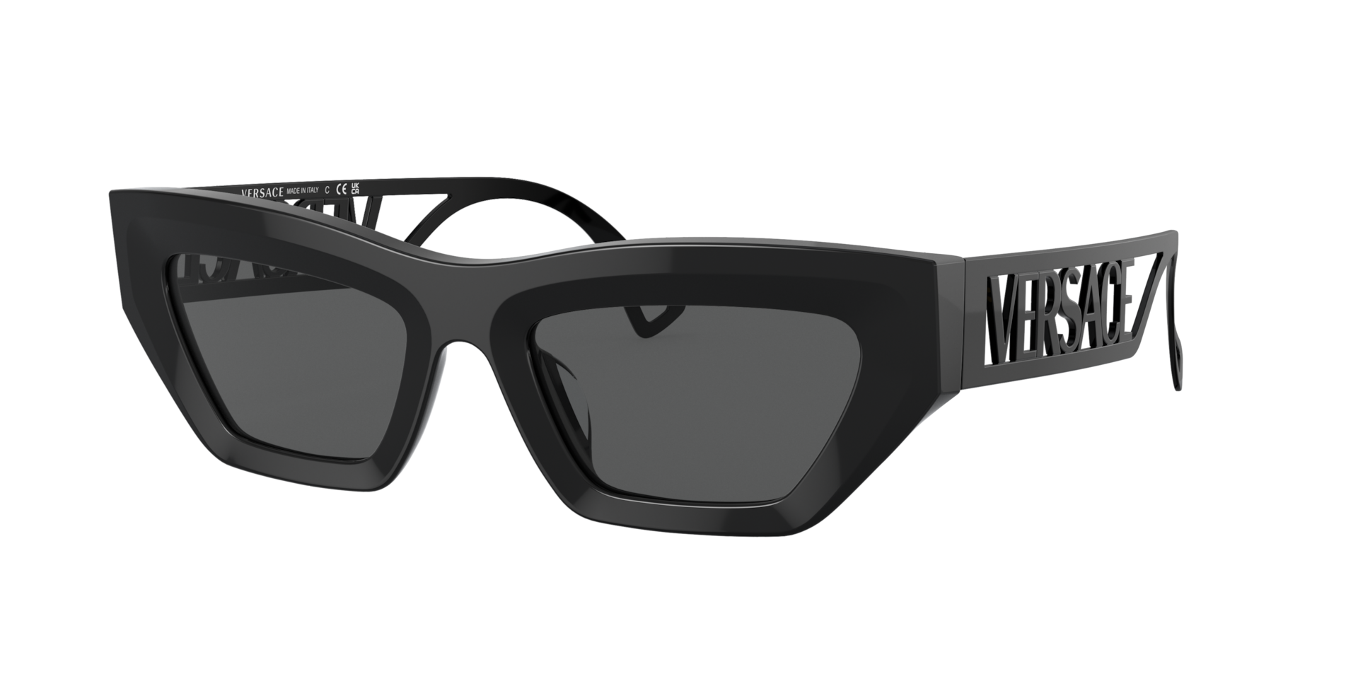 Versace Woman Sunglass VE4432U -  Frame color: Black, Lens color: Dark Grey