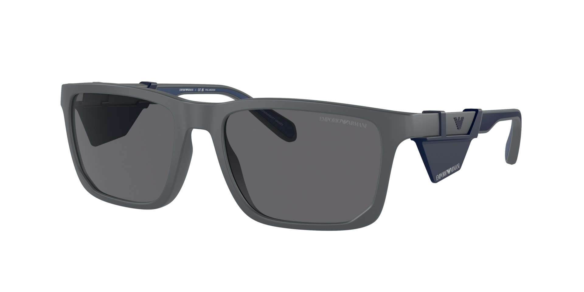 Emporio Armani Man Sunglass EA4219 -  Frame color: Matte Dark Grey, Lens color: Polar Grey