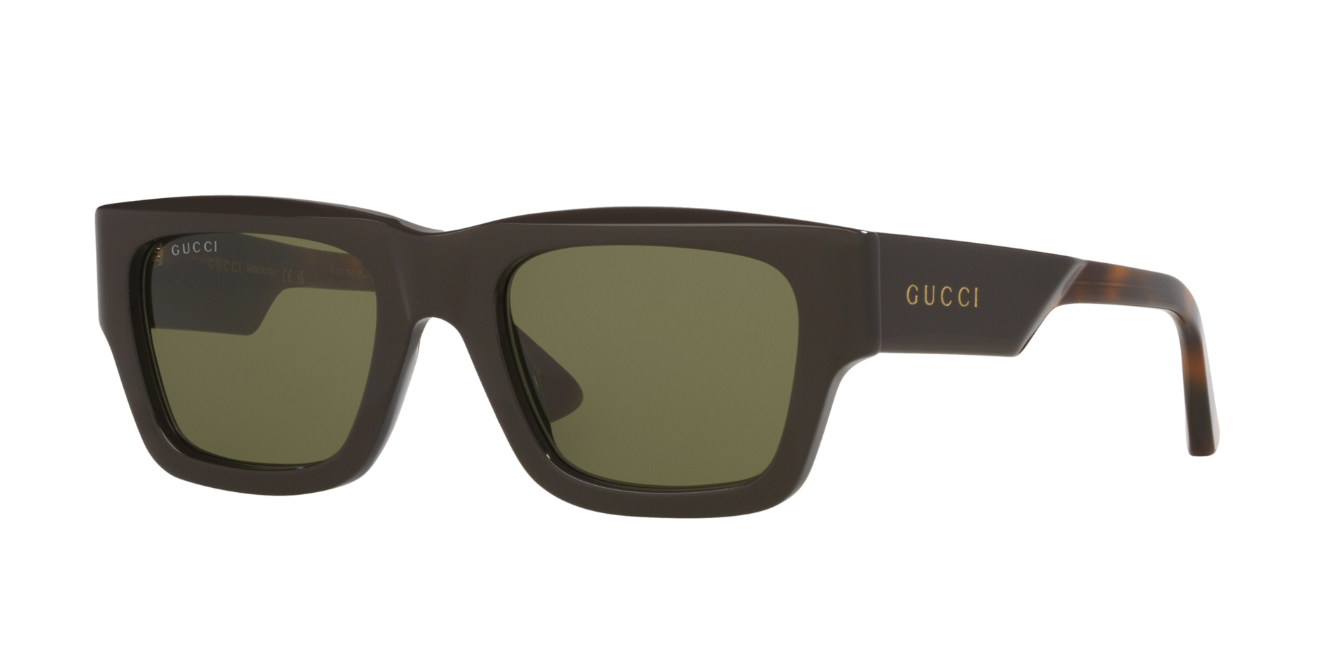 Gucci Homme Sunglass GG1668S - Couleur du Monture Brun Couleur de Lentille Vert 180 €