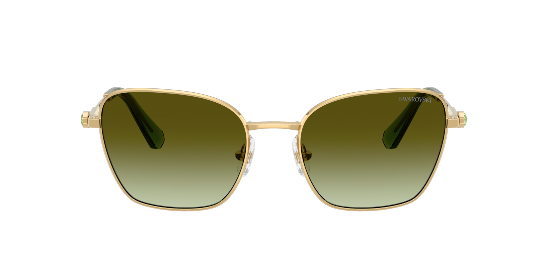 Swarovski SK7029 XL (58 - 19) with Green lenses and Gold frame