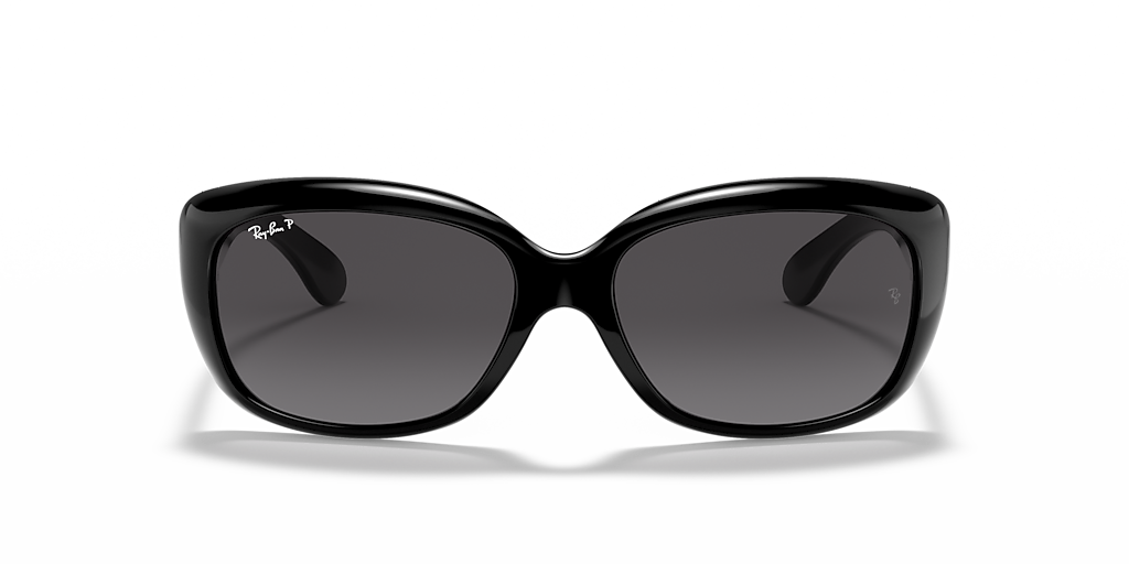 Ray-Ban Jackie Ohh M (58 - 17) with Grey lenses and Black frame