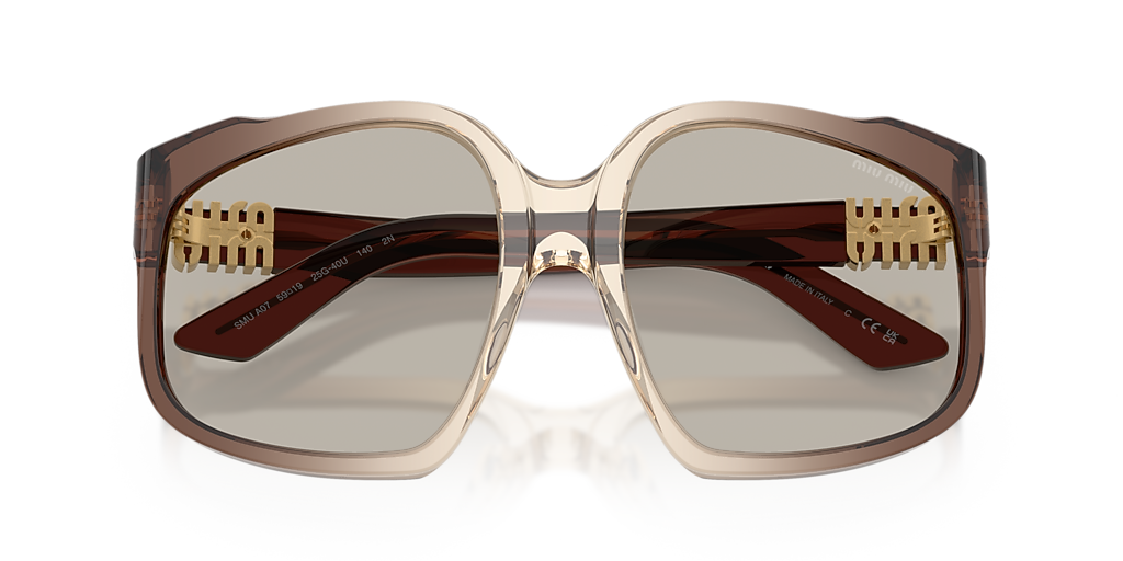 Miu Miu MU A07S L (59 - 19) with Brown lenses and Brown frame