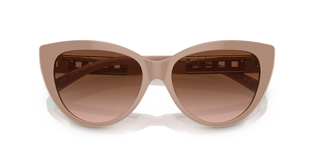 Tiffany & Co. TF4196 M (56 - 16) with Brown lenses and Beige frame