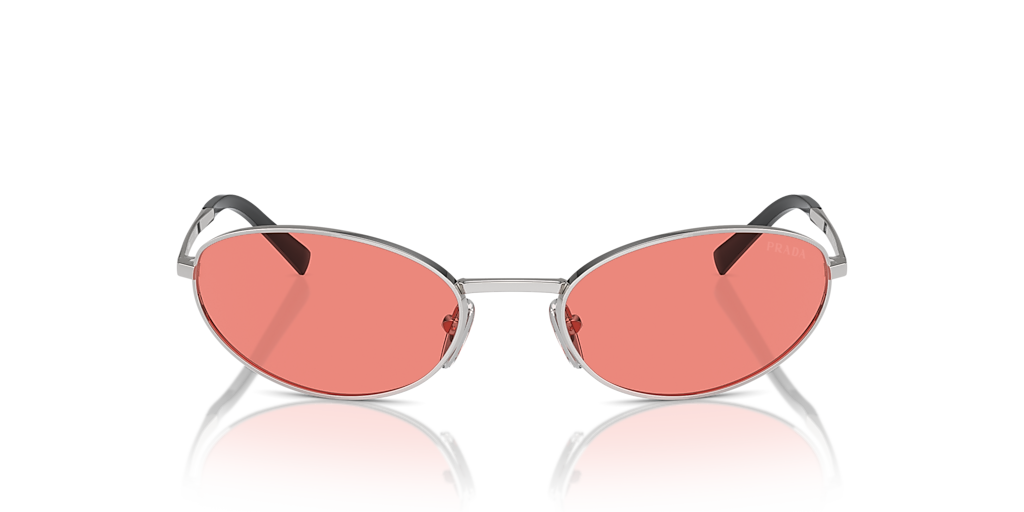 Prada PR A59S L (59 - 19) with Pink lenses and Silver frame