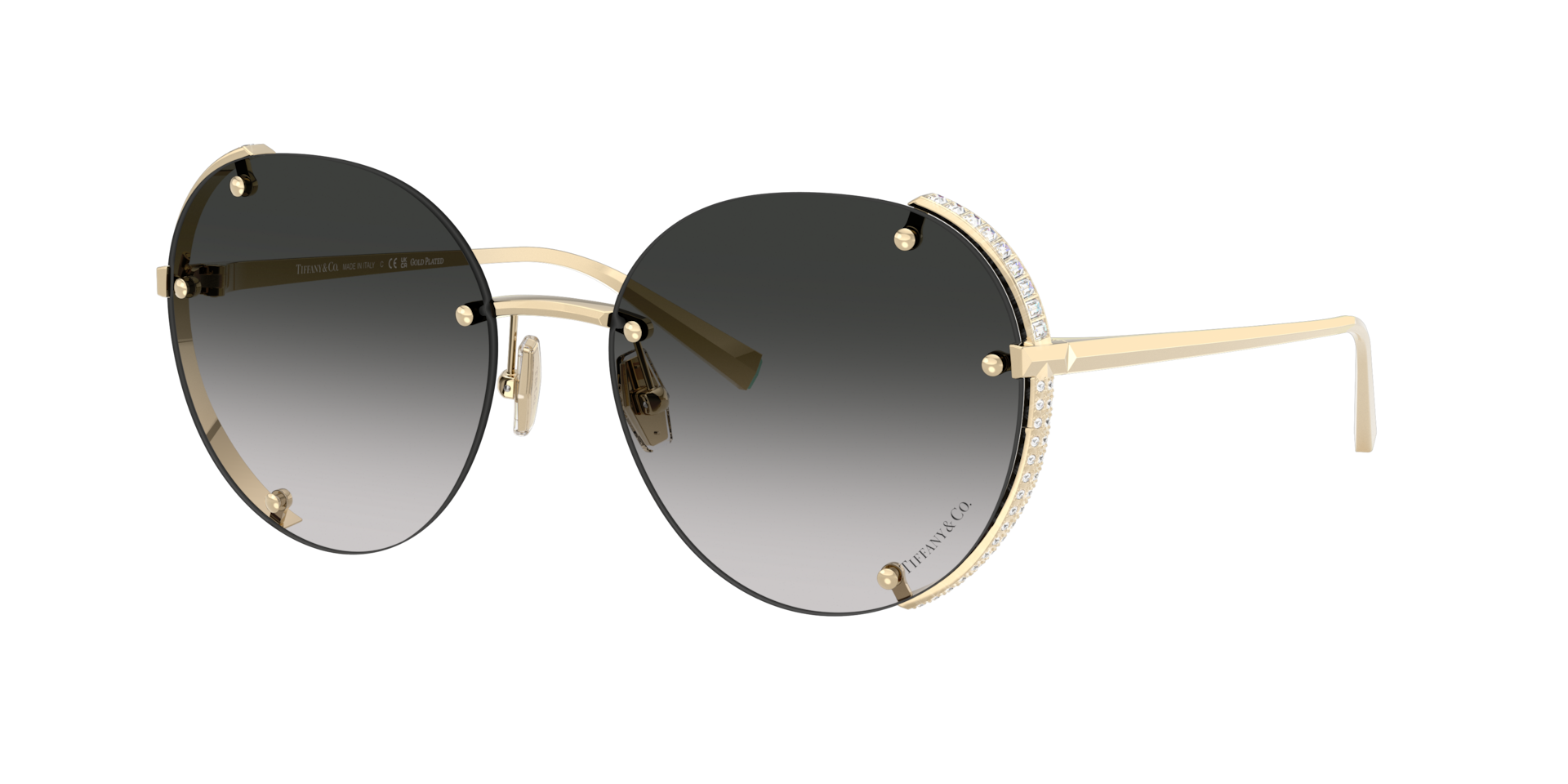 Tiffany & Co. Mujer Gris Degradado Sunglass Tf3110kb - Color Del Marco: Bañado En Oro Pálido, Color De La Lente: