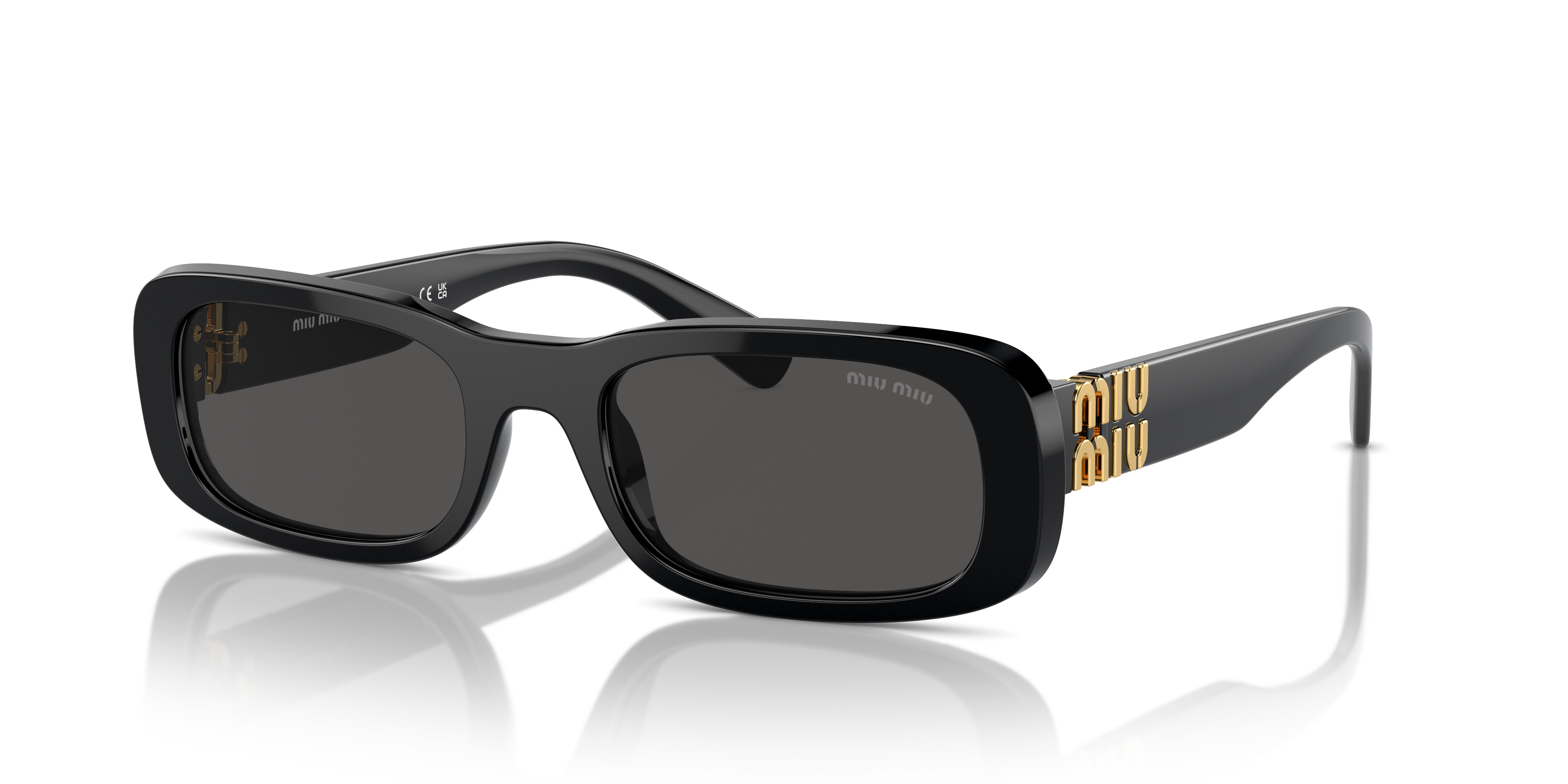 Miu Miu MU 08ZS S (53 - 20) with Grey lenses and Black frame