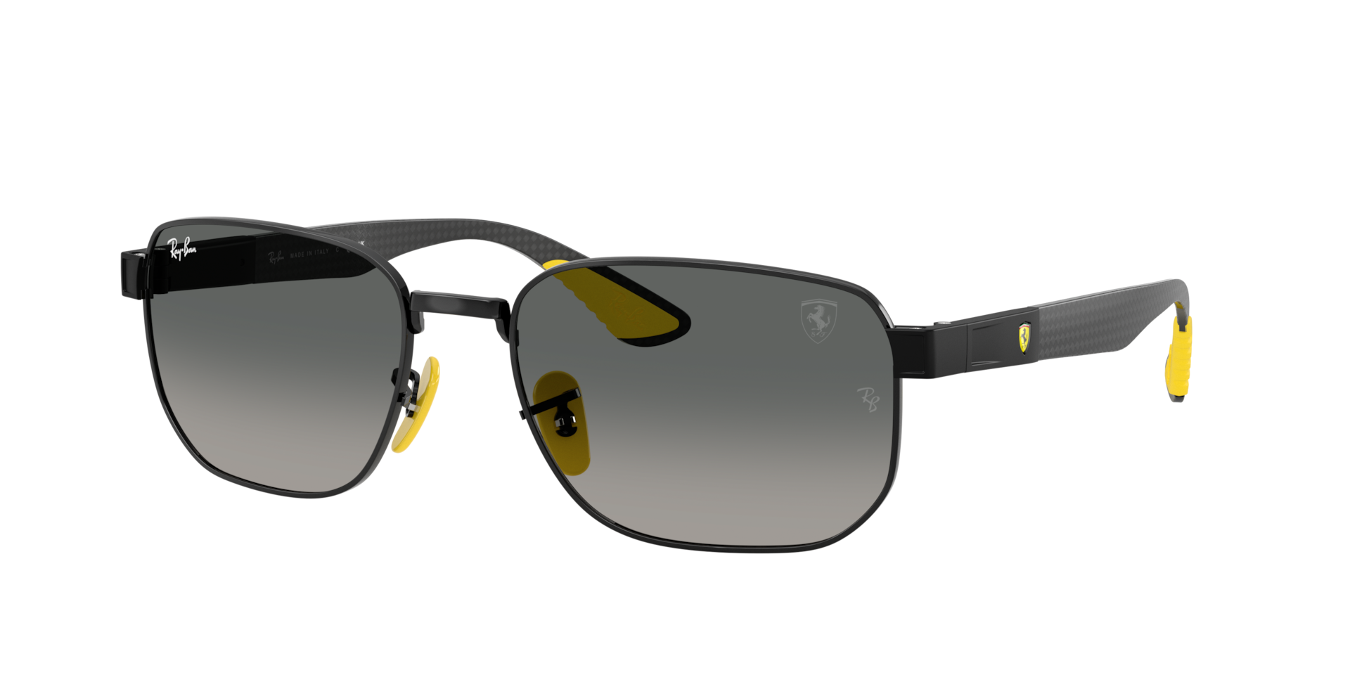 Ray-Ban Unisex Grau Verlaufstönung Sunglass Rb8329m Scuderia Ferarri Collection - Rahmenfarbe: Schwarz, Linsenfarbe: