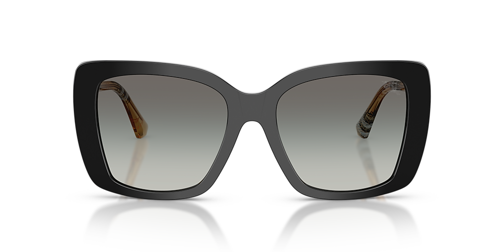 Burberry BE4456 M (54 - 18) with Grey lenses and Black frame