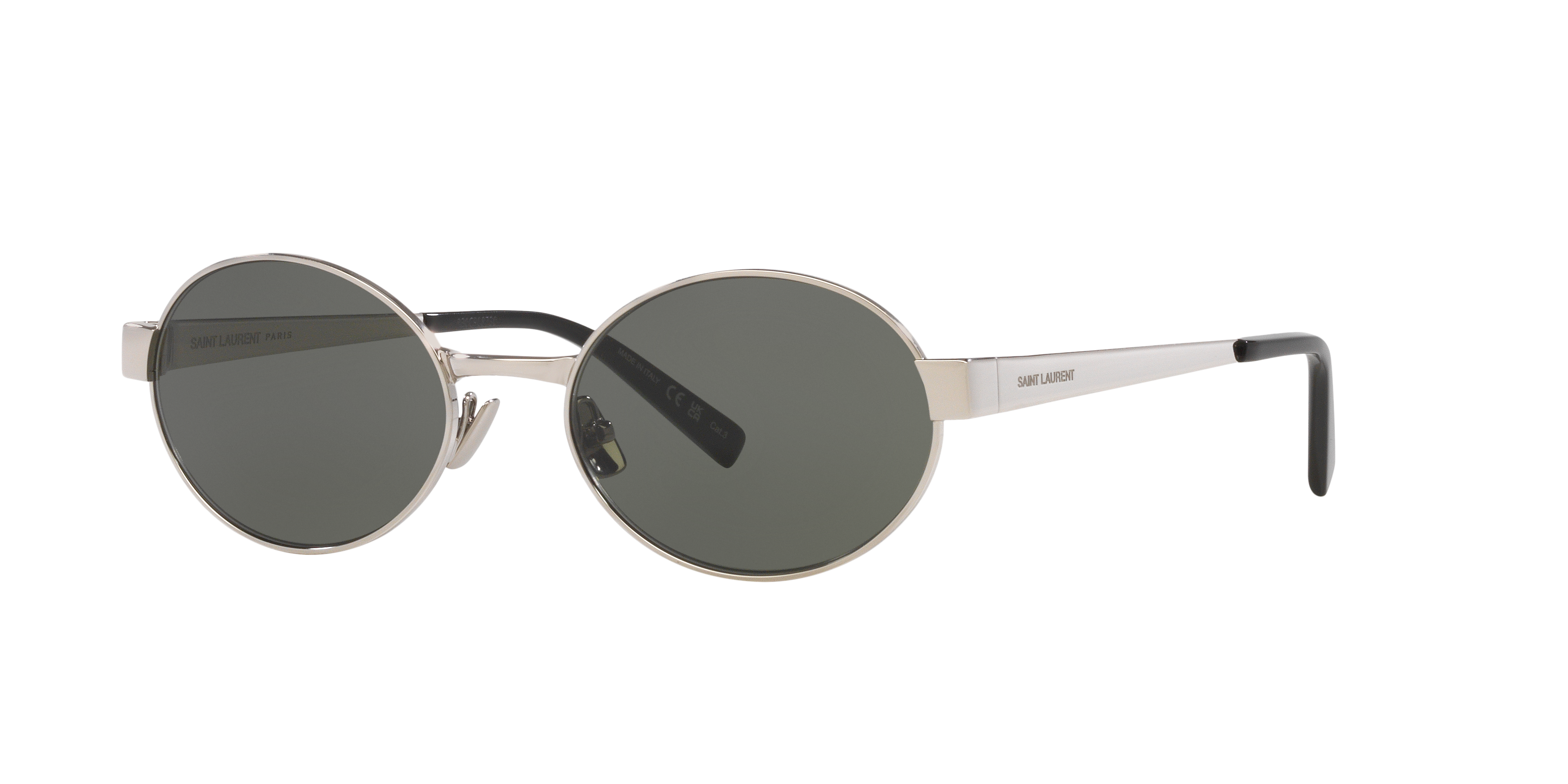Saint Laurent SL 692 M (55 - 19) with Grey lenses and Silver frame