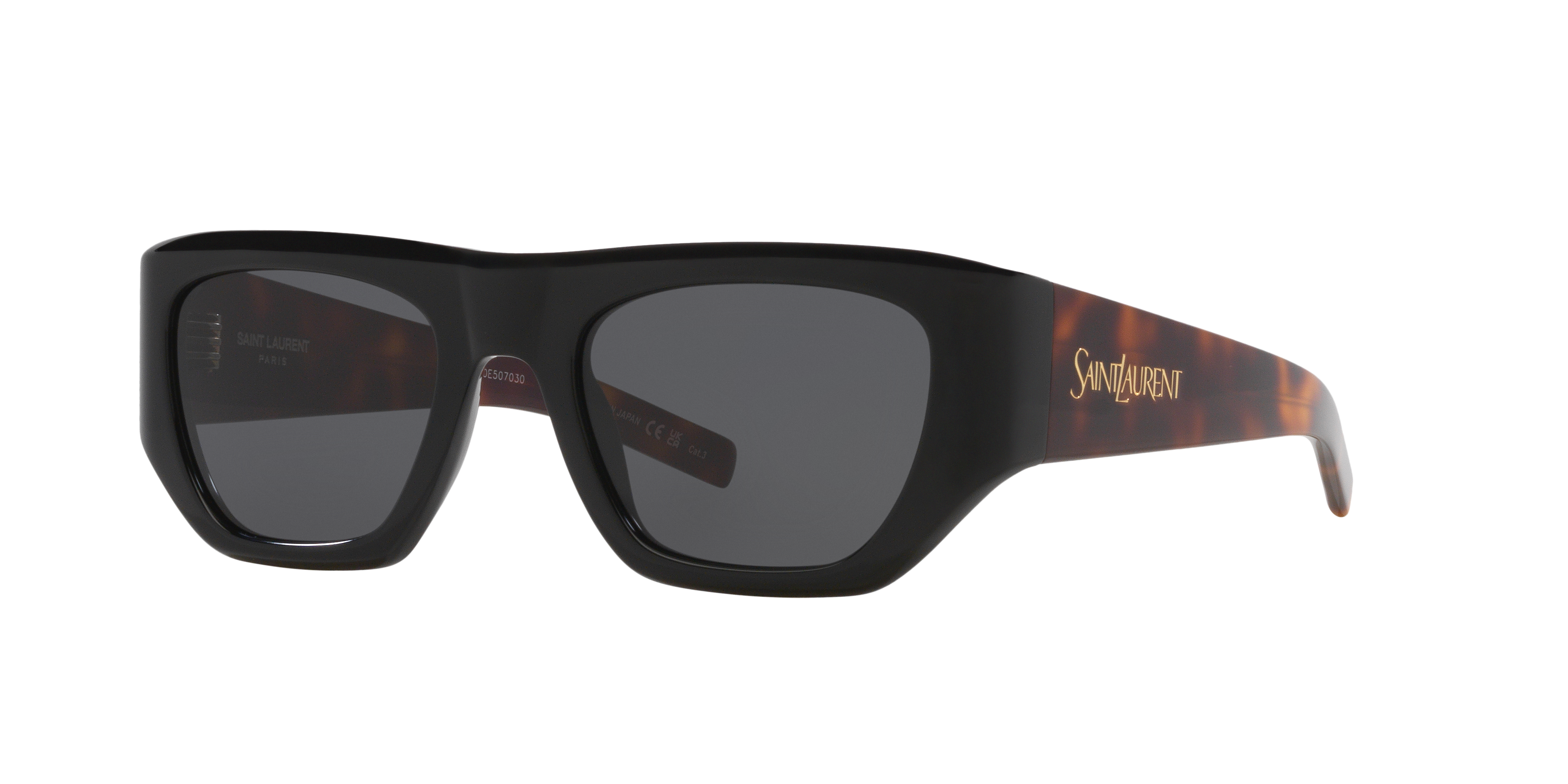 Saint Laurent SL 740 S (52 - 21) with Black lenses and Black frame