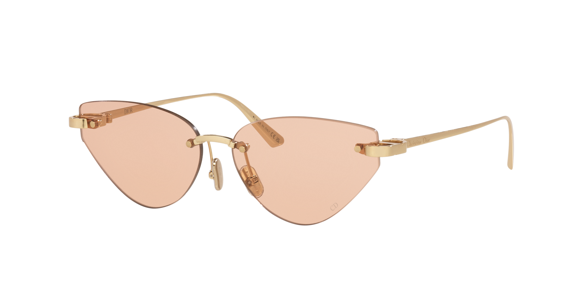 DIOR Woman Sunglass CDIOR B5U -  Frame color: Yellow, Lens color: Grey