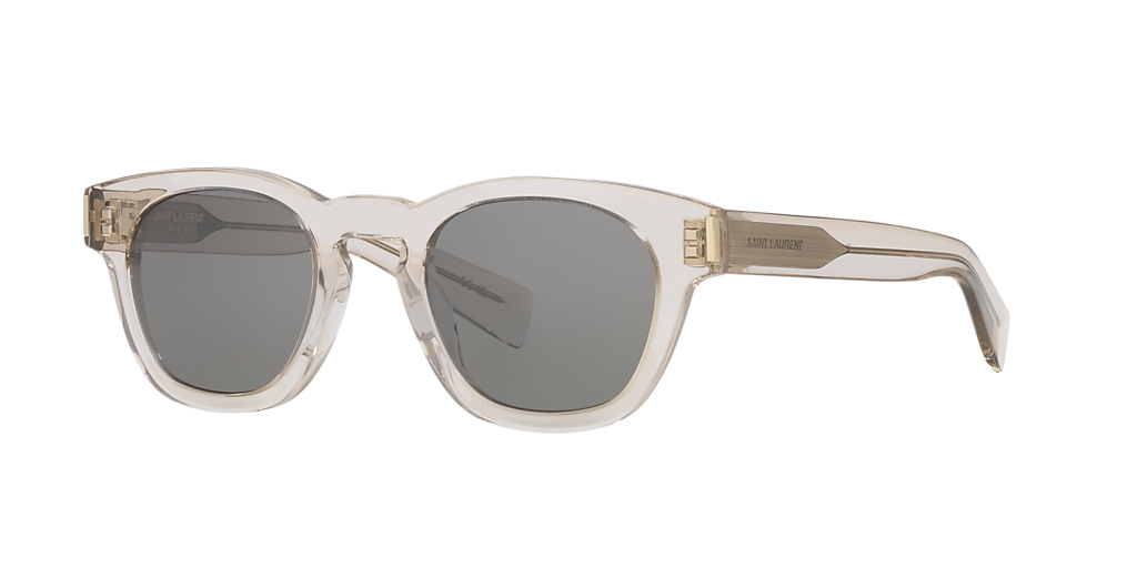Saint Laurent SL 746 XXS (48 - 23) with Silver lenses and Brown