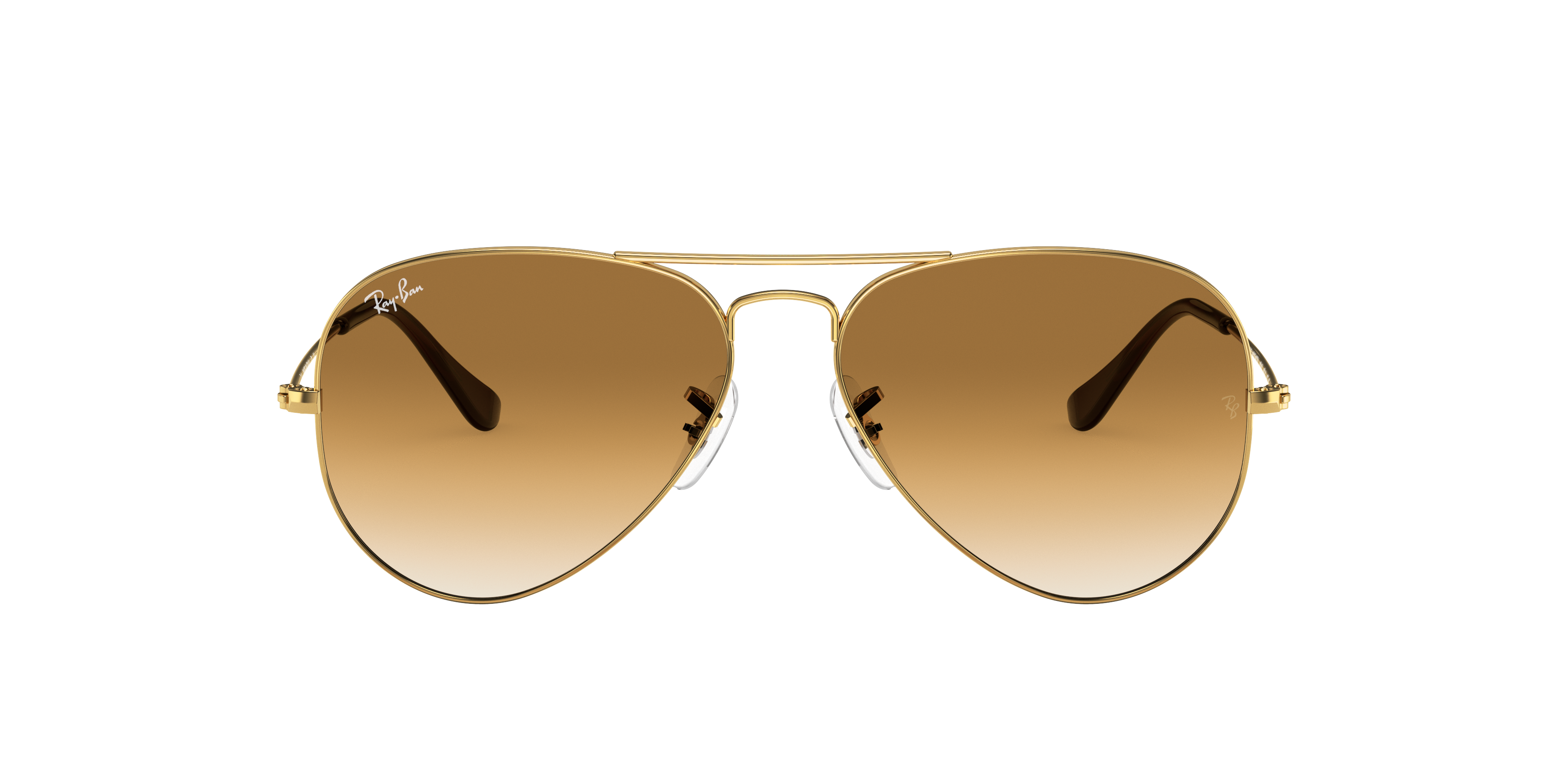 Ray-Ban Aviator Gradient XXL (62 - 14) with Brown lenses and Gold