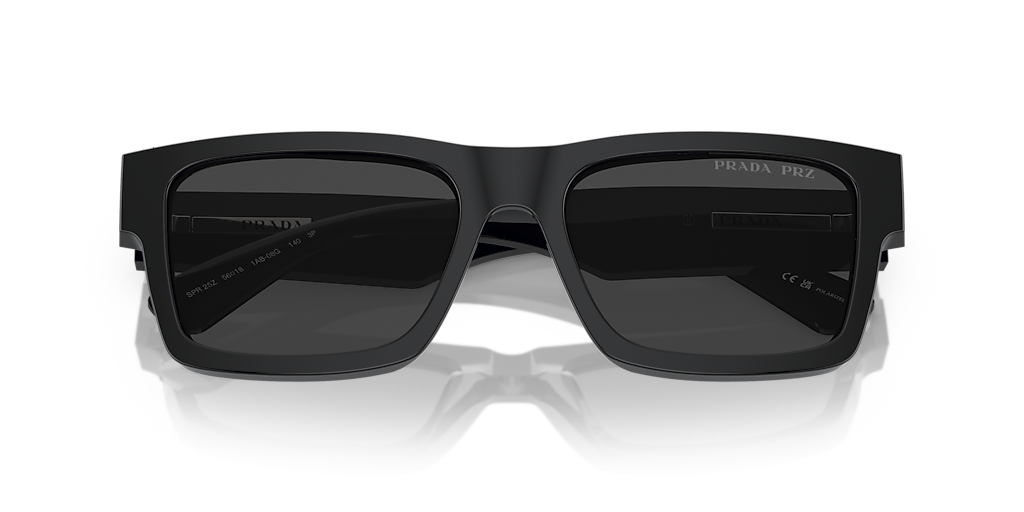 Prada PR 25ZS M (53 - 18) with Black lenses and Black frame