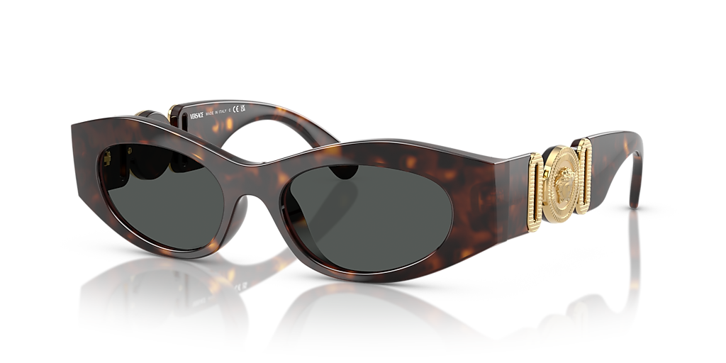 Versace VE4480U L (51 - 18) with Grey lenses and Tortoise  display picture 2