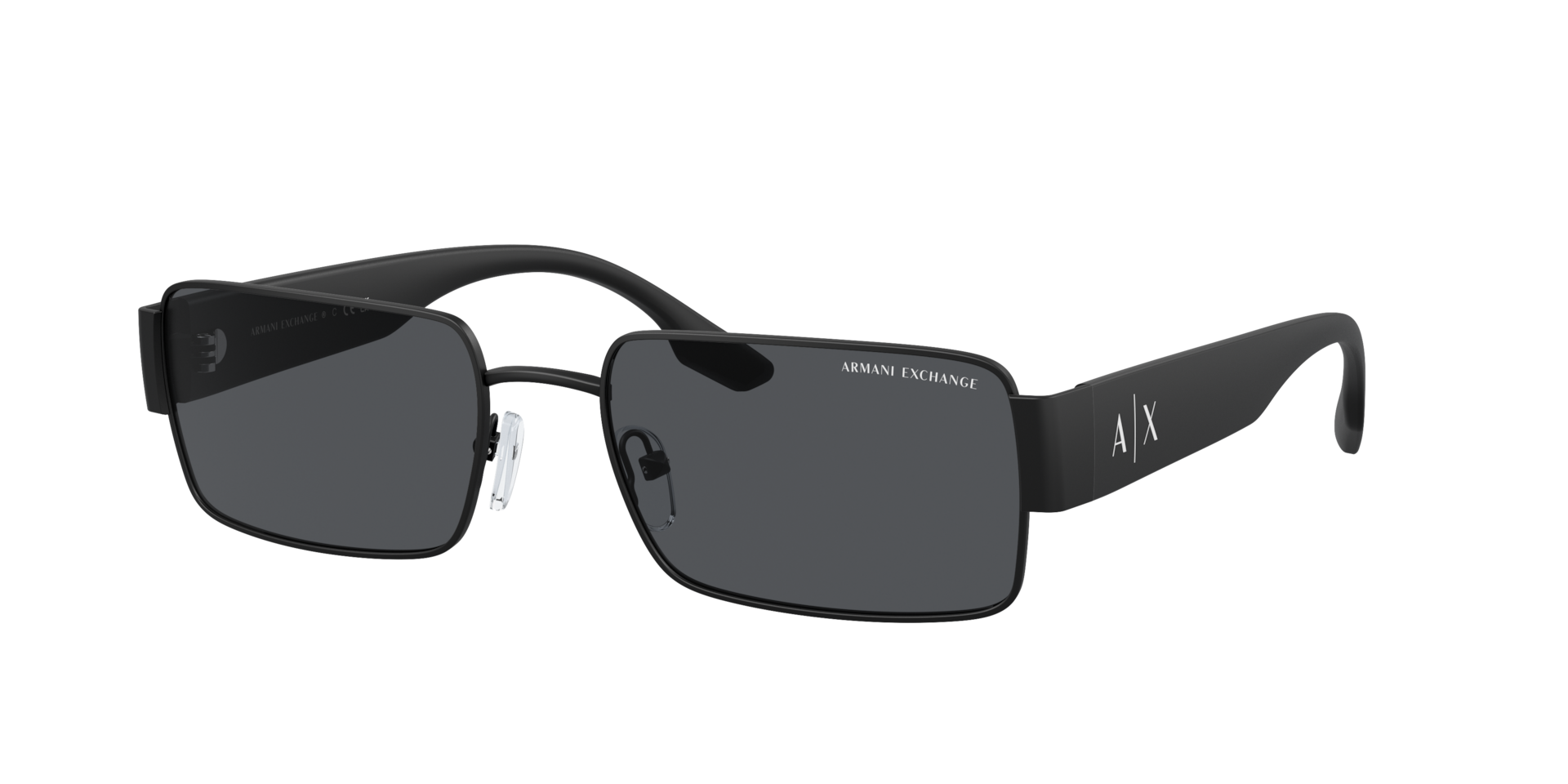 Armani Exchange Homme Sunglass AX2052S - Couleur du Monture Noir mat Couleur de Lentille Gris fonc 115 €