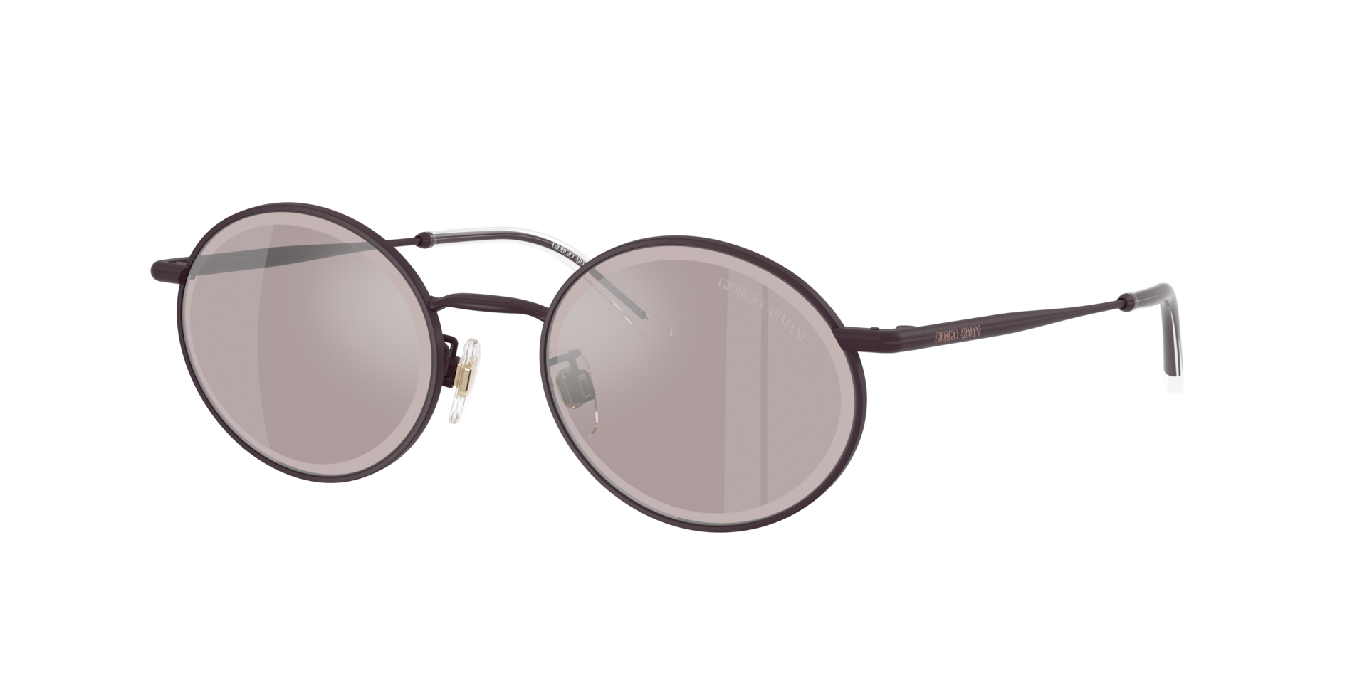 Giorgio Armani Woman Sunglass AR6170 -  Frame color: Matte Violet, Lens color: Violet Mirror Flash Silver