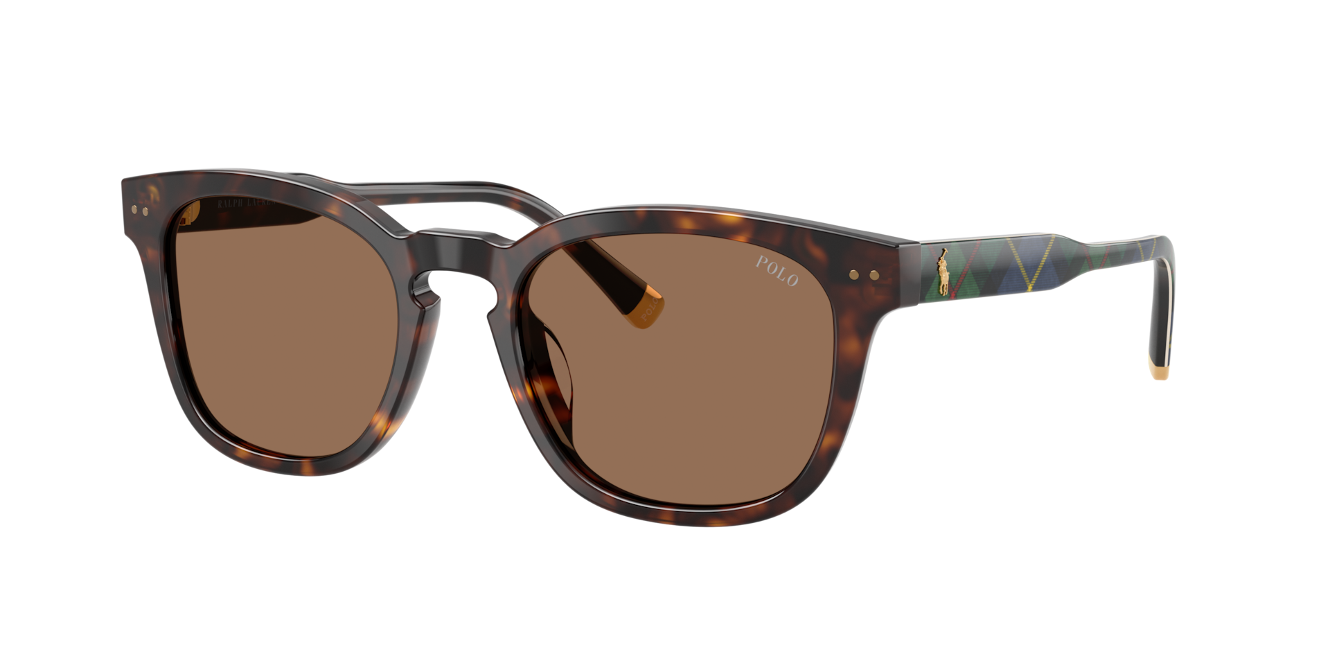 Polo Ralph Lauren Homme Sunglass PH4242U - Couleur du Monture: Havana brillant, Couleur de Lentille: Marron foncé