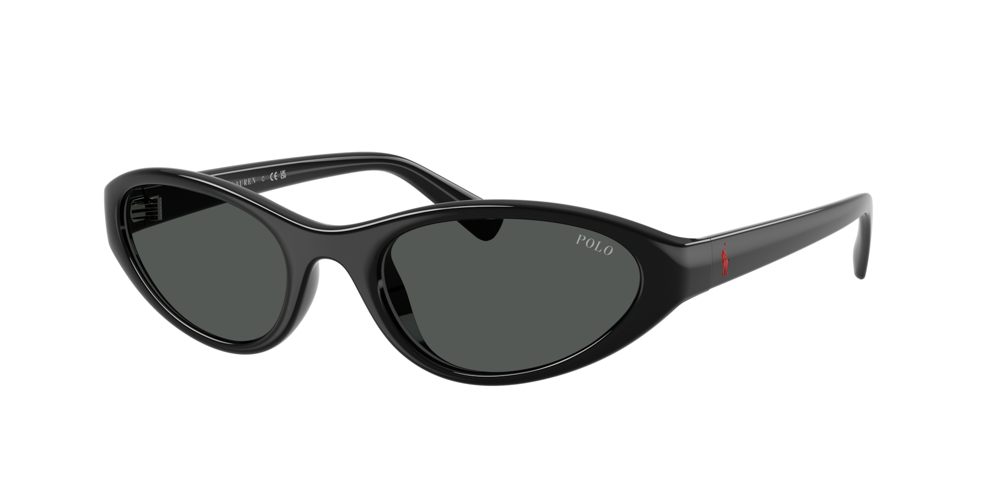 Polo Ralph Lauren Homme Sunglass PH4248U - Couleur du Monture: Noir brillant, Couleur de Lentille: Gris foncé