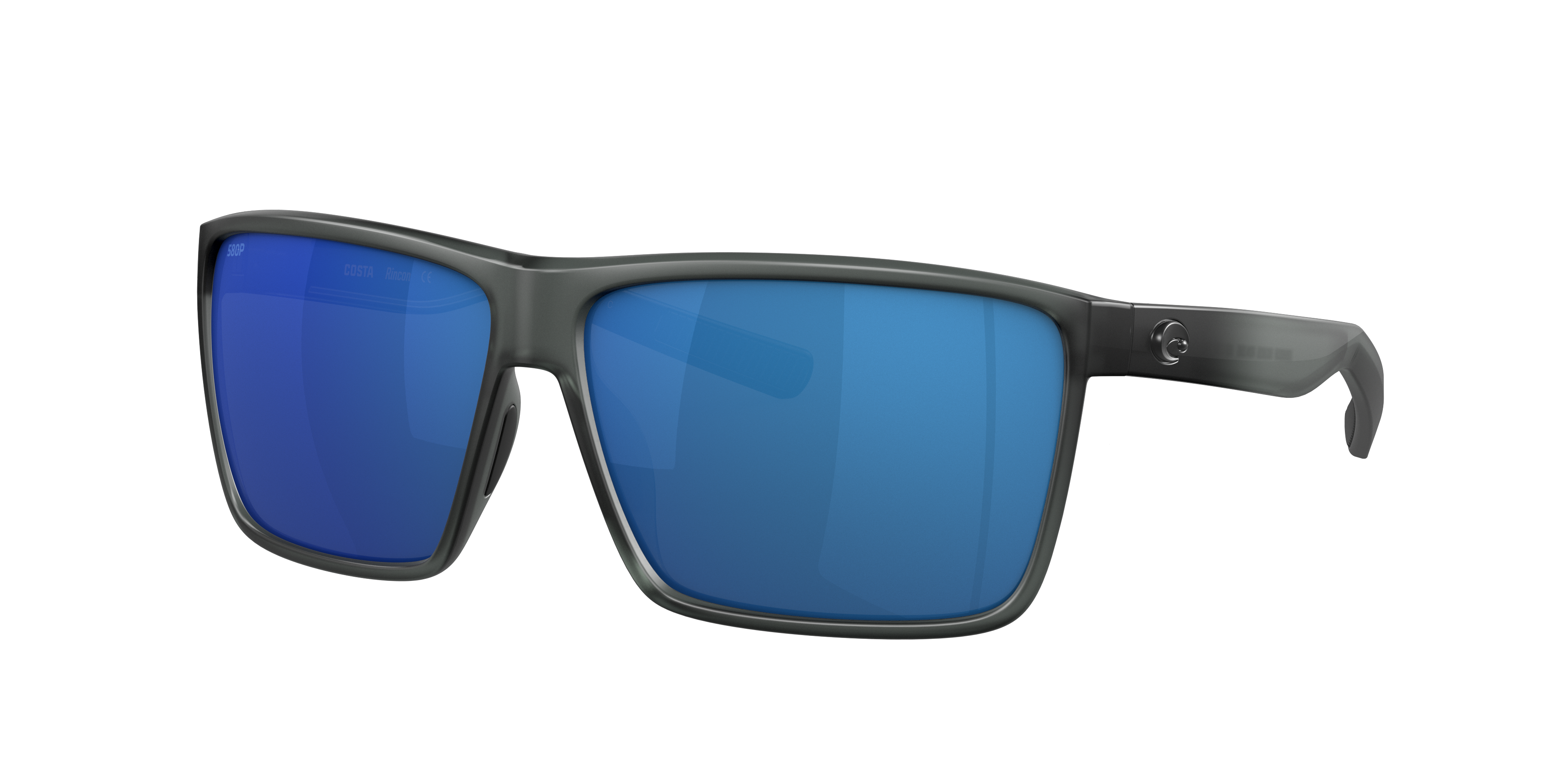 Costa Man Sunglass Rincon -  Frame color: Matte Smoke Crystal, Lens color: Blue Mirror