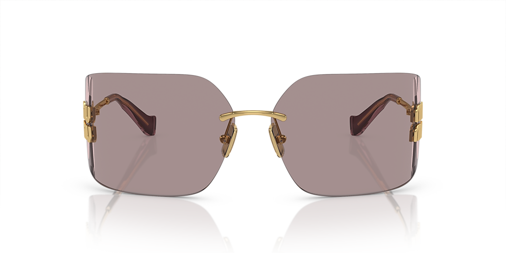 Miu Miu MU 54YS L (80 - 14) with Violet lenses and Gold frame