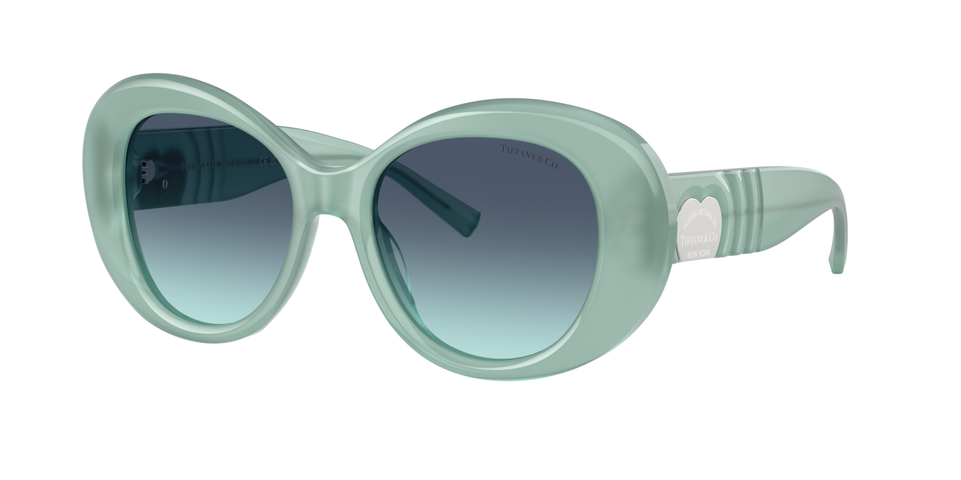 Tiffany Co Femme Sunglass TF4228 - Couleur du Monture Light Blue Opal Couleur de Lentille Bleu dgrad Azur 168 €