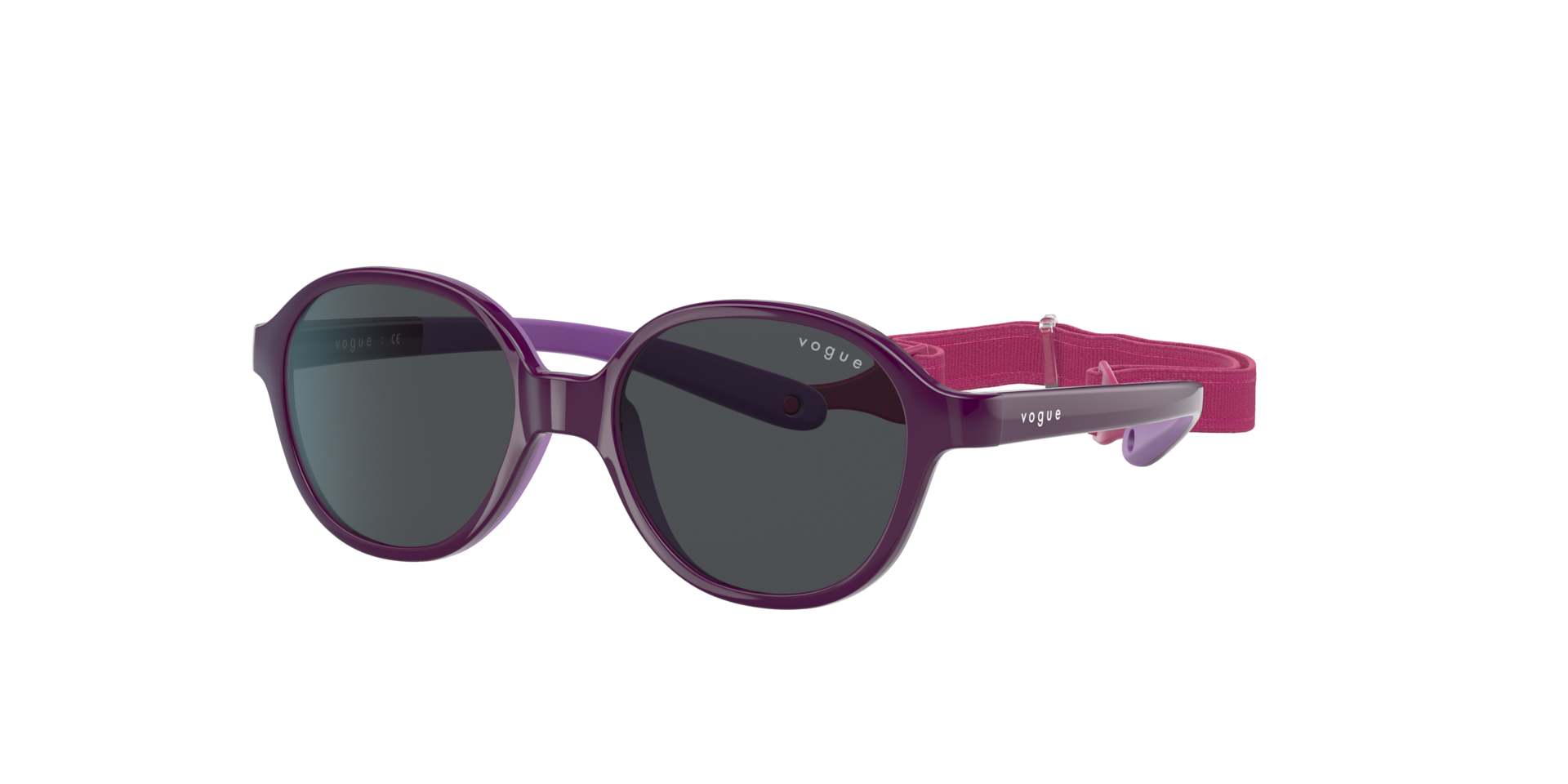 Vogue Eyewear Unisex Sunglass VJ2012 -  Frame color: Violet On Rubber Violet, Lens color: Dark Grey