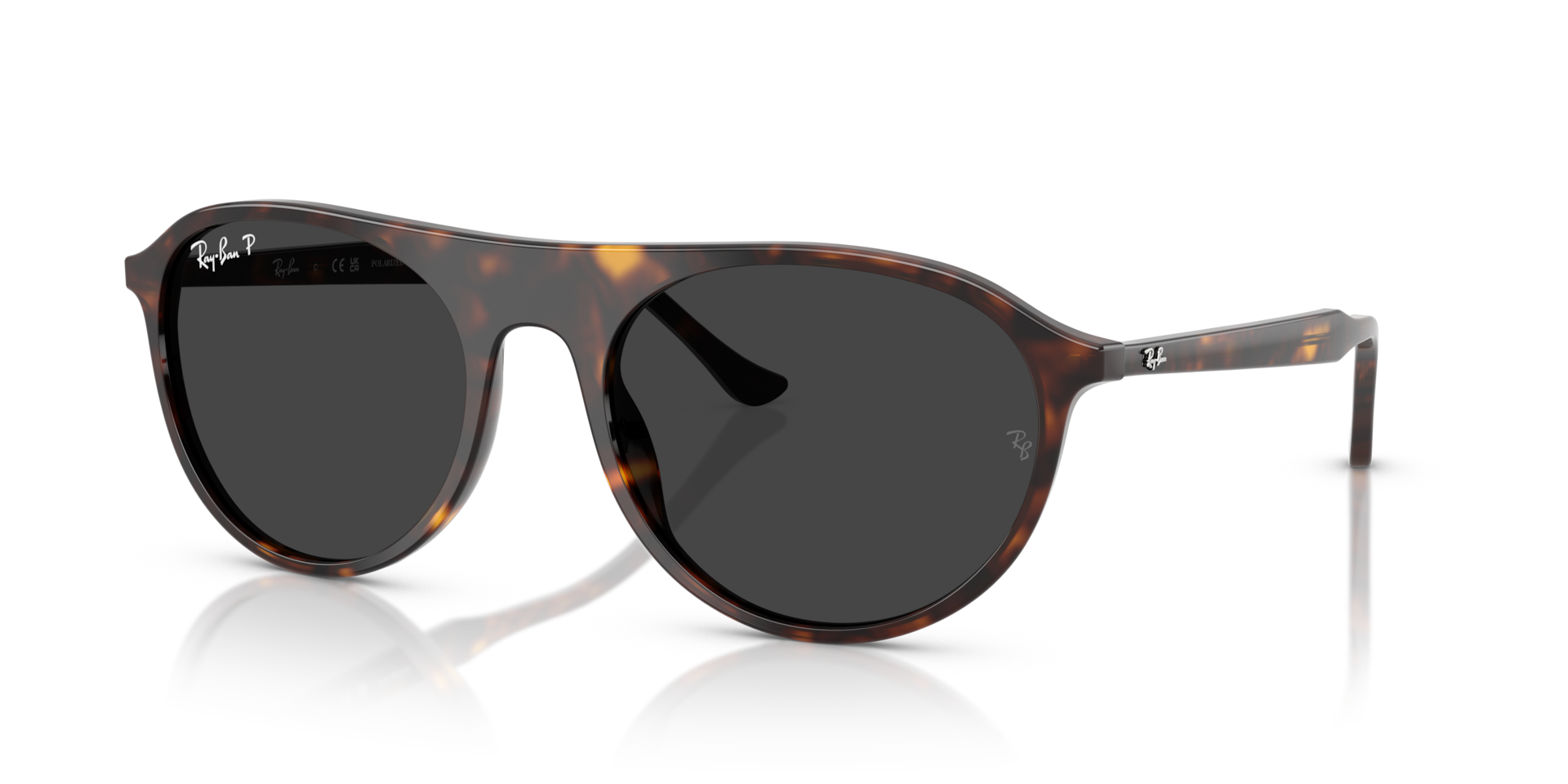Ray-Ban RB2215 XL (56 - 20) with Black lenses and Tortoise frame