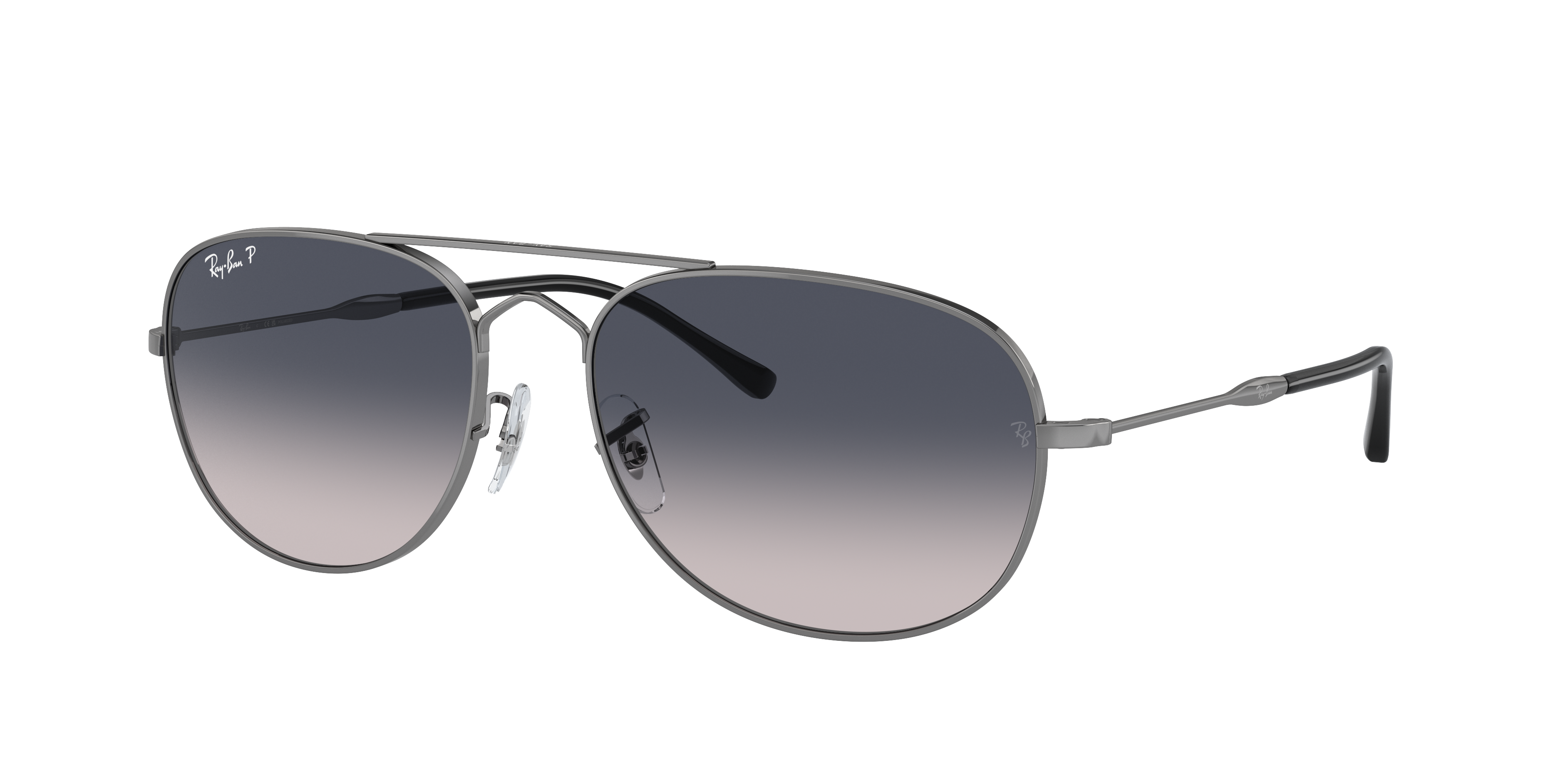 Ray-Ban Bain Bridge XL (57 - 17) with Blue lenses and Grey frame