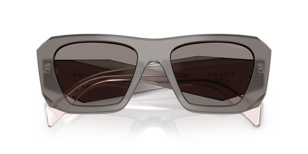 PRADA プラダ パイソン ヘビ革 ケース グレー系 パース Prada PR B18SF S (53 - 17) with Grey lenses and Grey frame