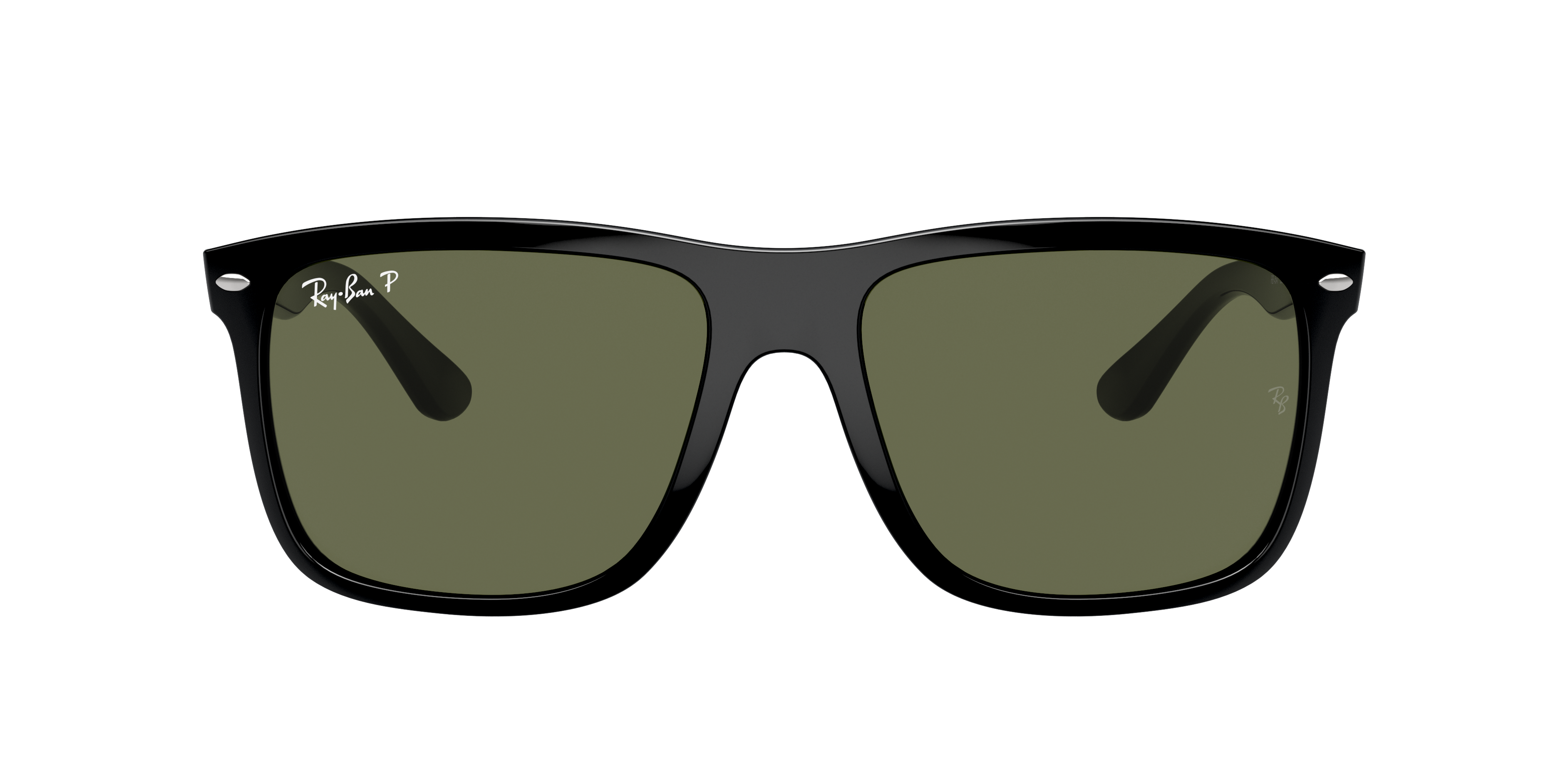 Ray-Ban Boyfriend Two XL (60 - 18) with Green lenses and Black