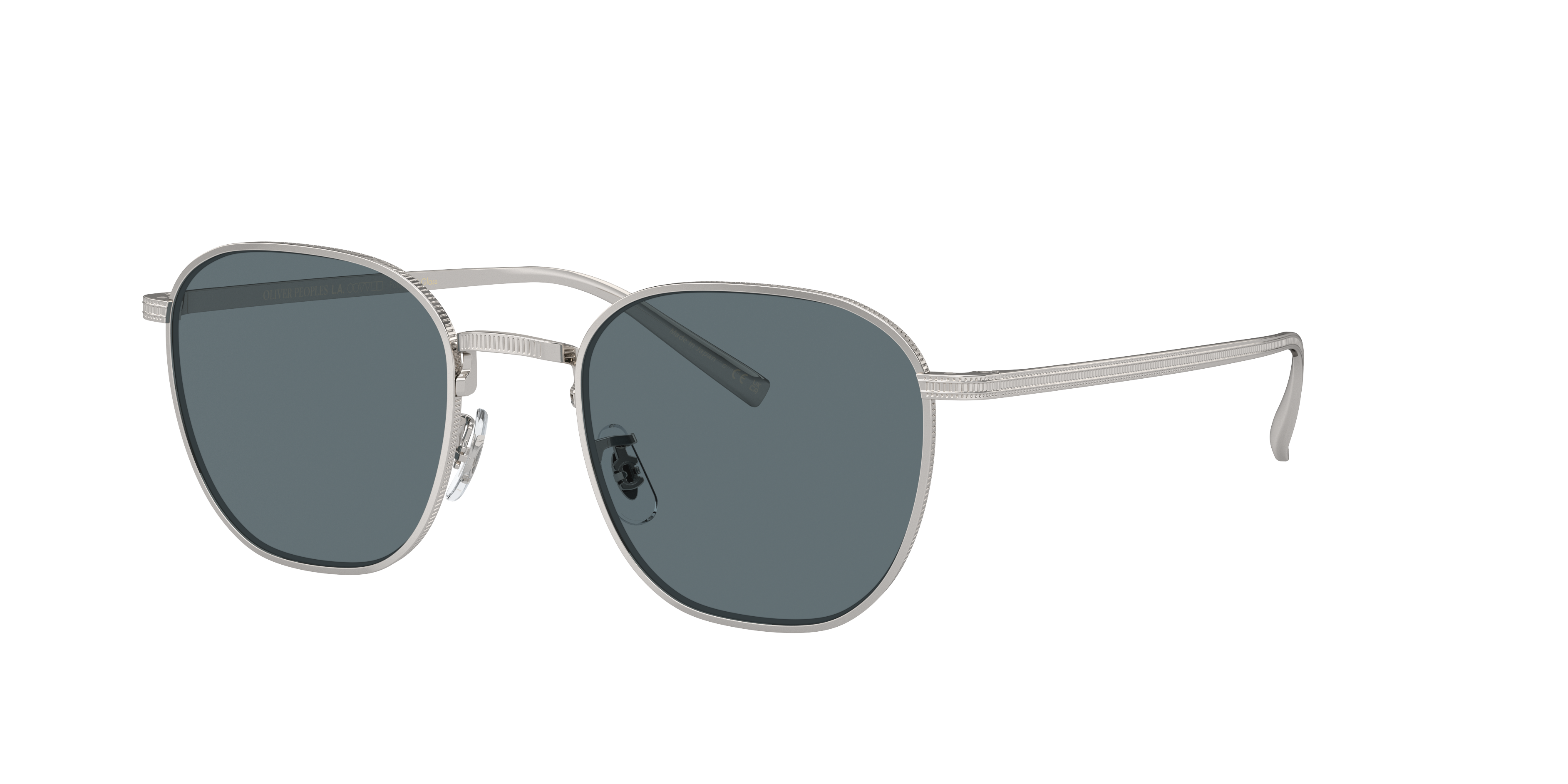 Oliver Peoples Unisex Sunglass OV1329ST Rynn -  Frame color: Silver, Lens color: Blue Polar