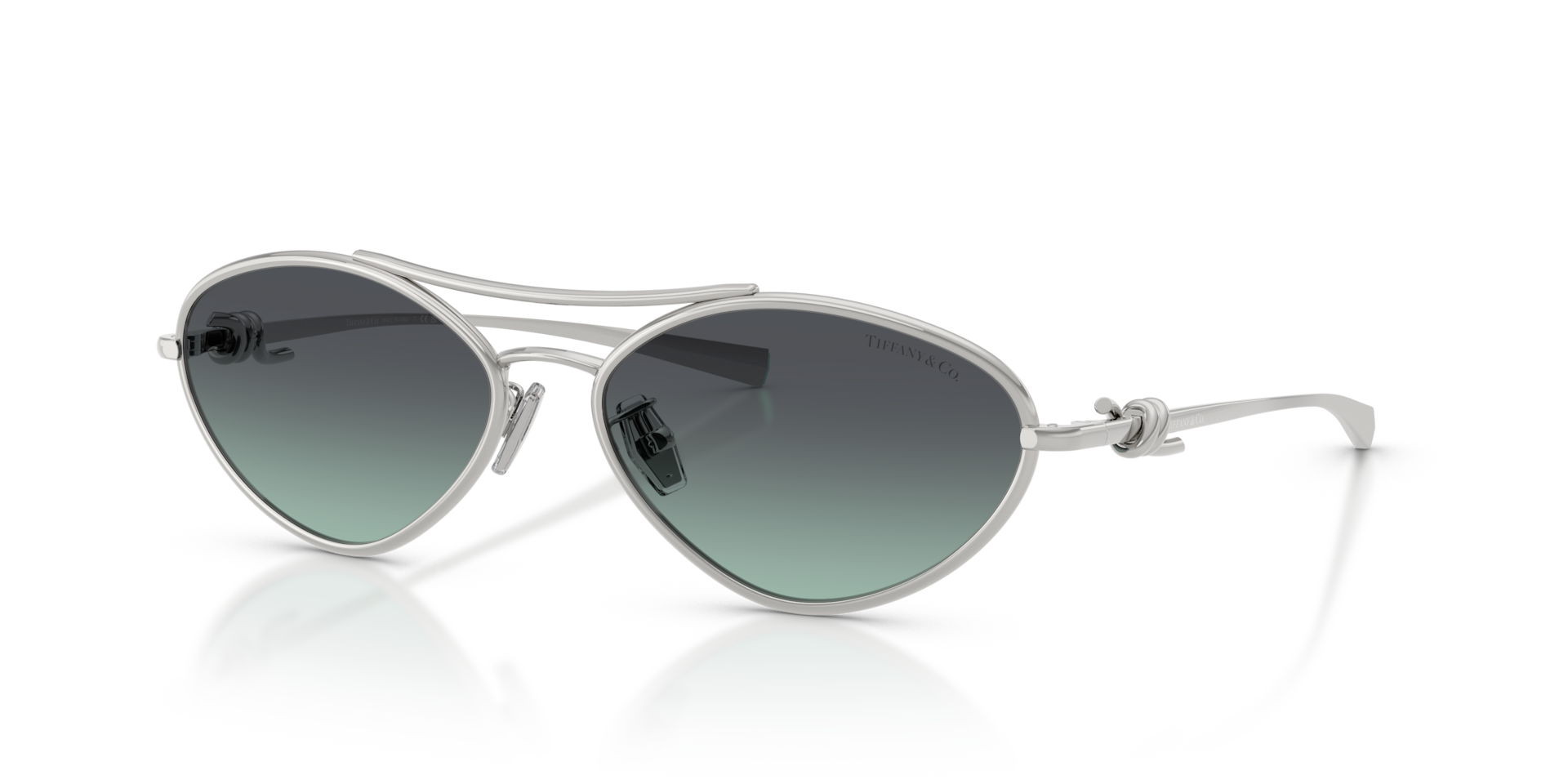 Tiffany & Co. TF3117 XL (58 - 16) with Blue lenses and Silver