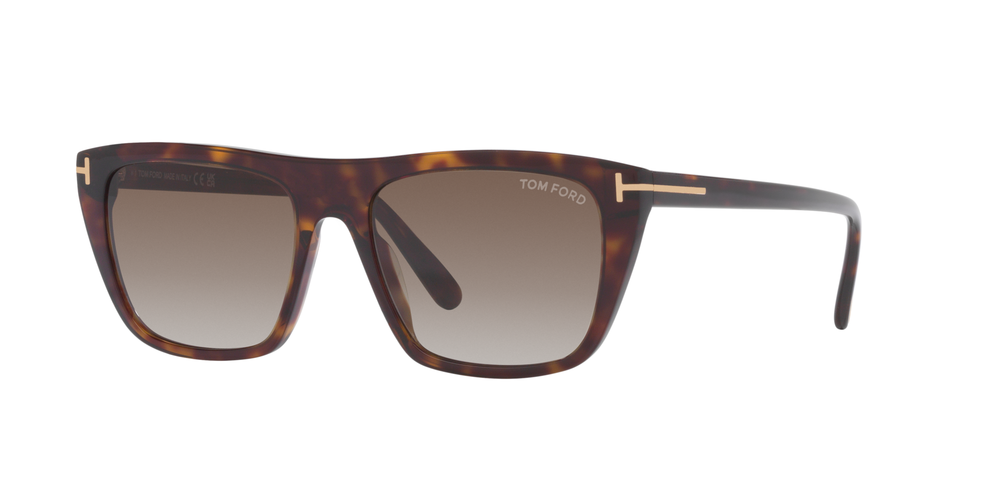 Tom Ford Homme Sunglass Aslan - Couleur du Monture caille de tortue Noir Couleur de Lentille Dgrad Gris 203 €