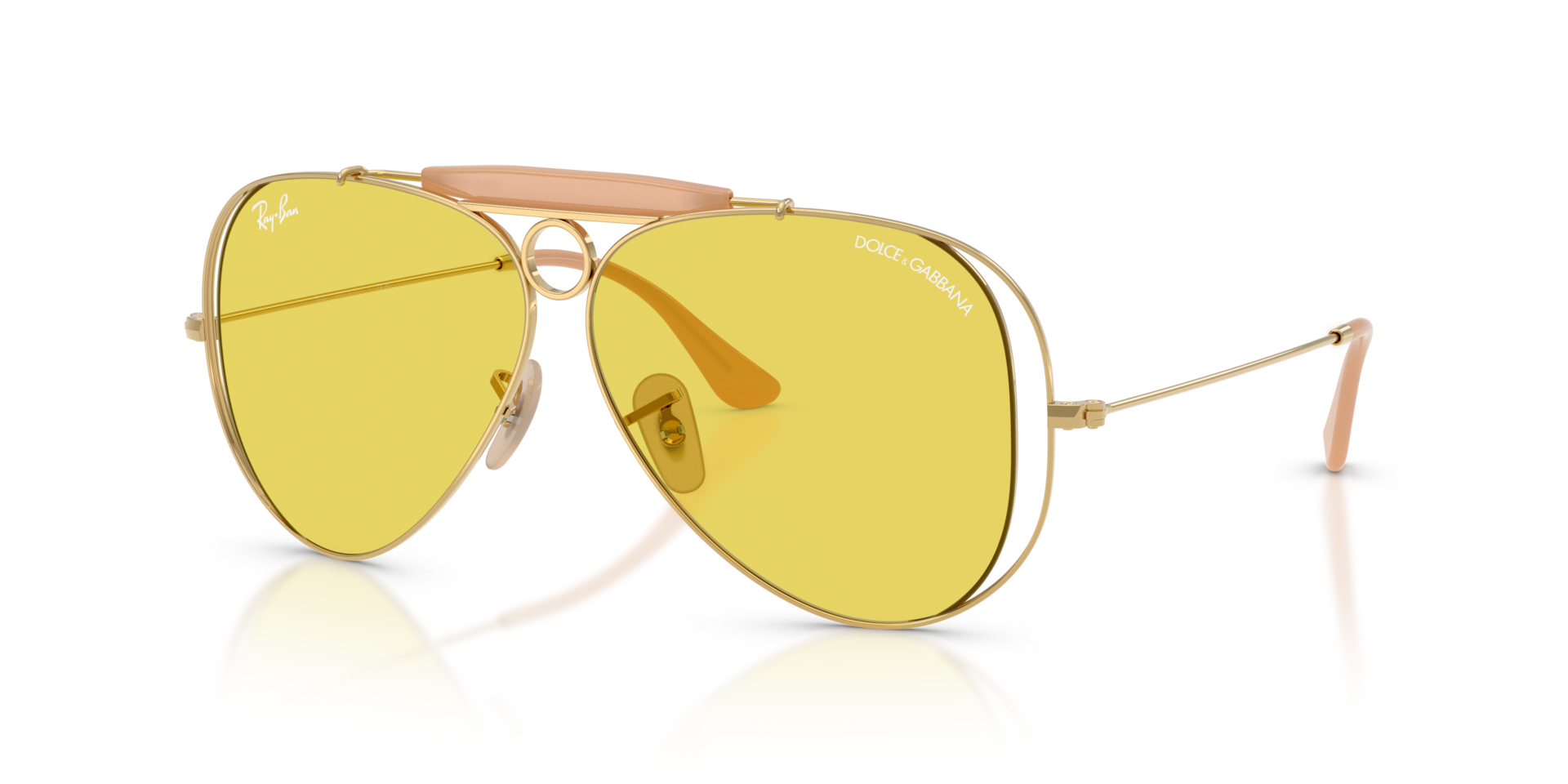 Ray-Ban The Shooter By Dolce&Gabbana XL (58 - 09) with Yellow