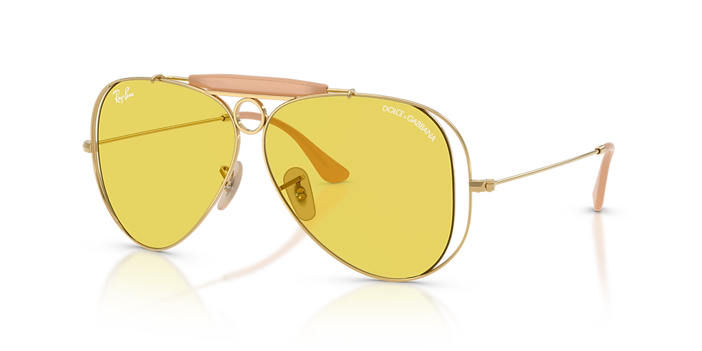 Ray-Ban The Shooter By Dolce&Gabbana XL (58 - 09) with Yellow