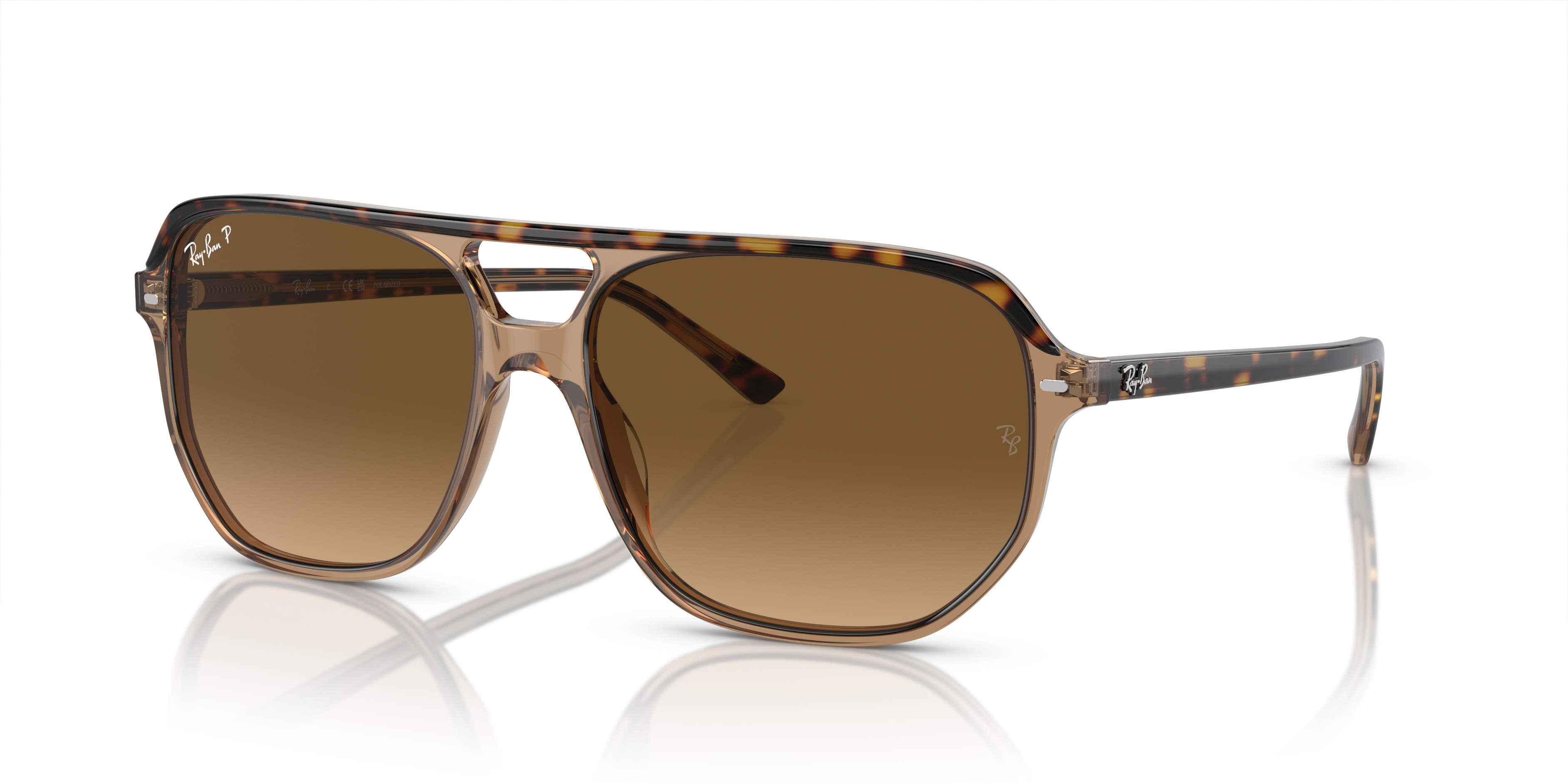 Ray-Ban RB5001 Senna 特別版 ゴーグル Ray-Ban Bill One XL (60 - 16) with Brown lenses and Tortoise frame