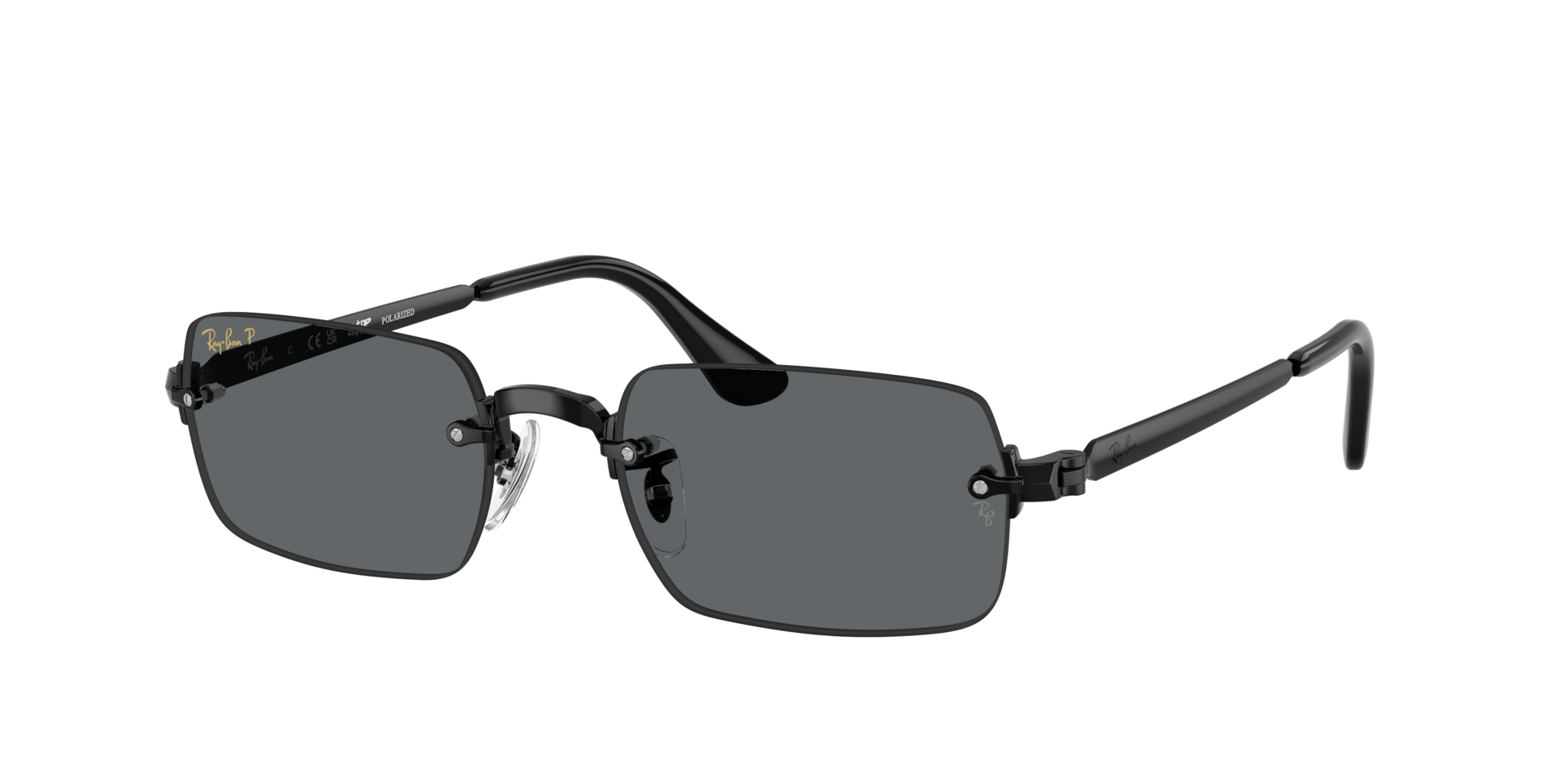 Ray-Ban Unisex Sunglass RB3928 By A$AP Rocky -  Framekleur: Zwart, Lenskleur: Donkergrijs Polarized