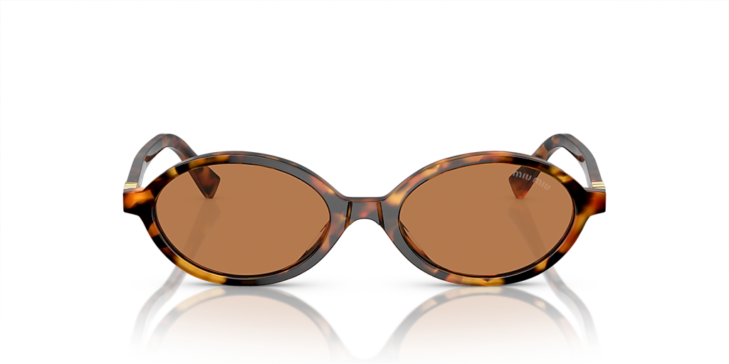 Miu Miu MU 04ZS S (50 - 18) com Lentes Marrom e Armação Tartaruga