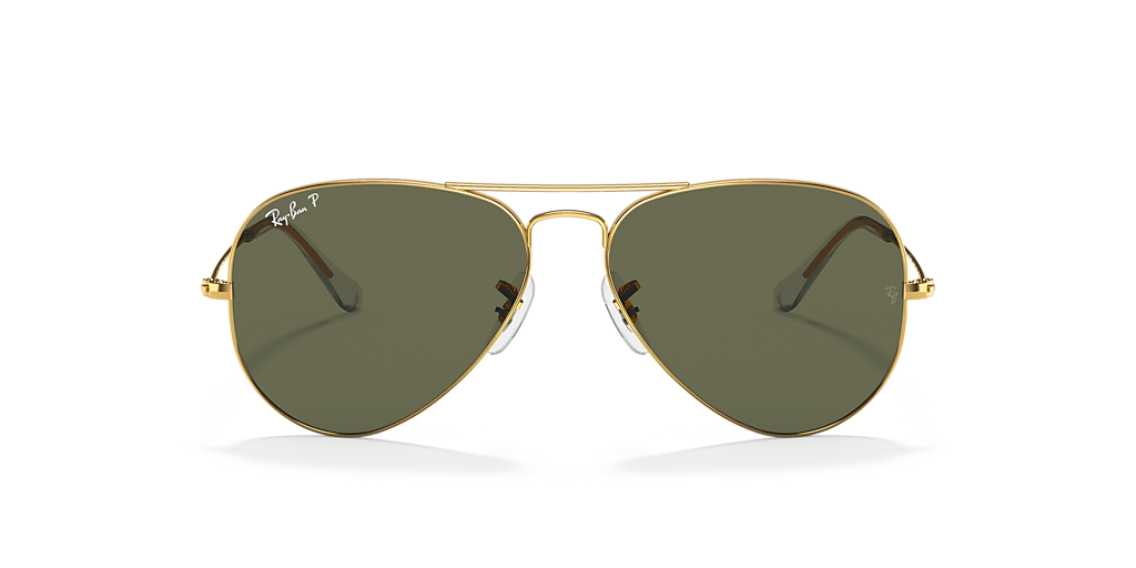 Ray-Ban Aviator Classic XXL (62 - 14) with Green lenses and Gold
