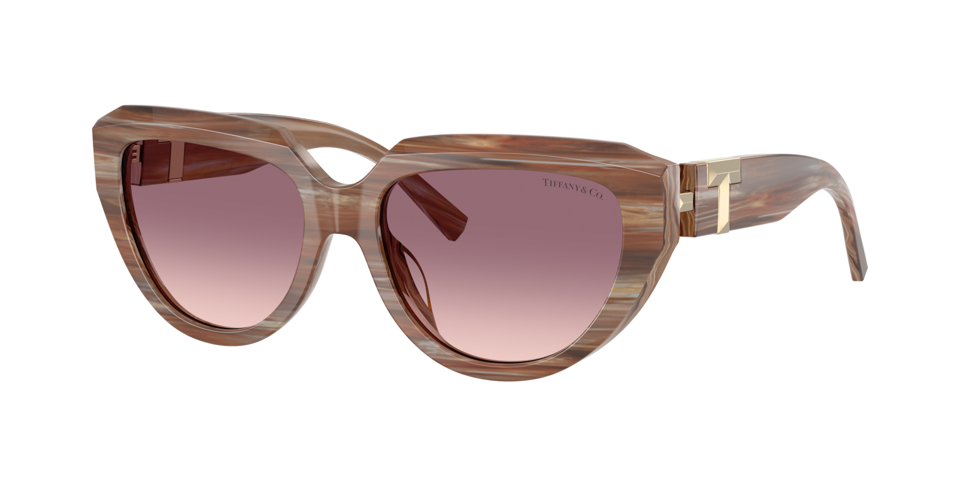 Tiffany & Co. Woman Sunglass TF4238U -  Frame color: Striped Topaz, Lens color: Pink Gradient Violet
